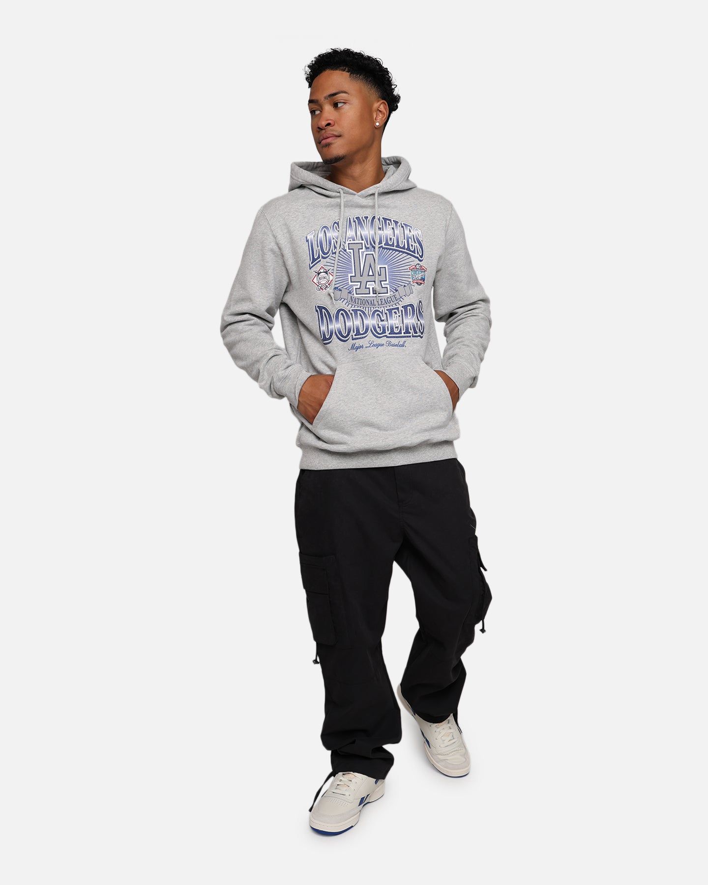 New Era Los Angeles Dodgers Pullover Hoodie Grey sold by Culture Kings product image thumbnail 3