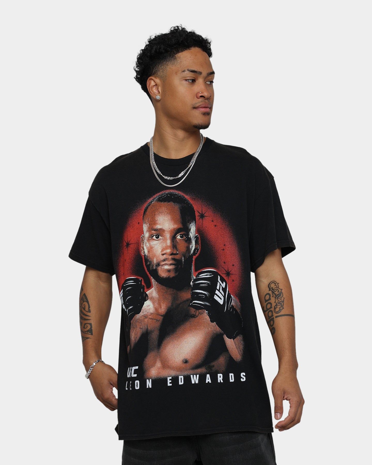 Goat Crew X UFC Leon Edwards Vintage T-Shirt Black Wash sold by Culture Kings