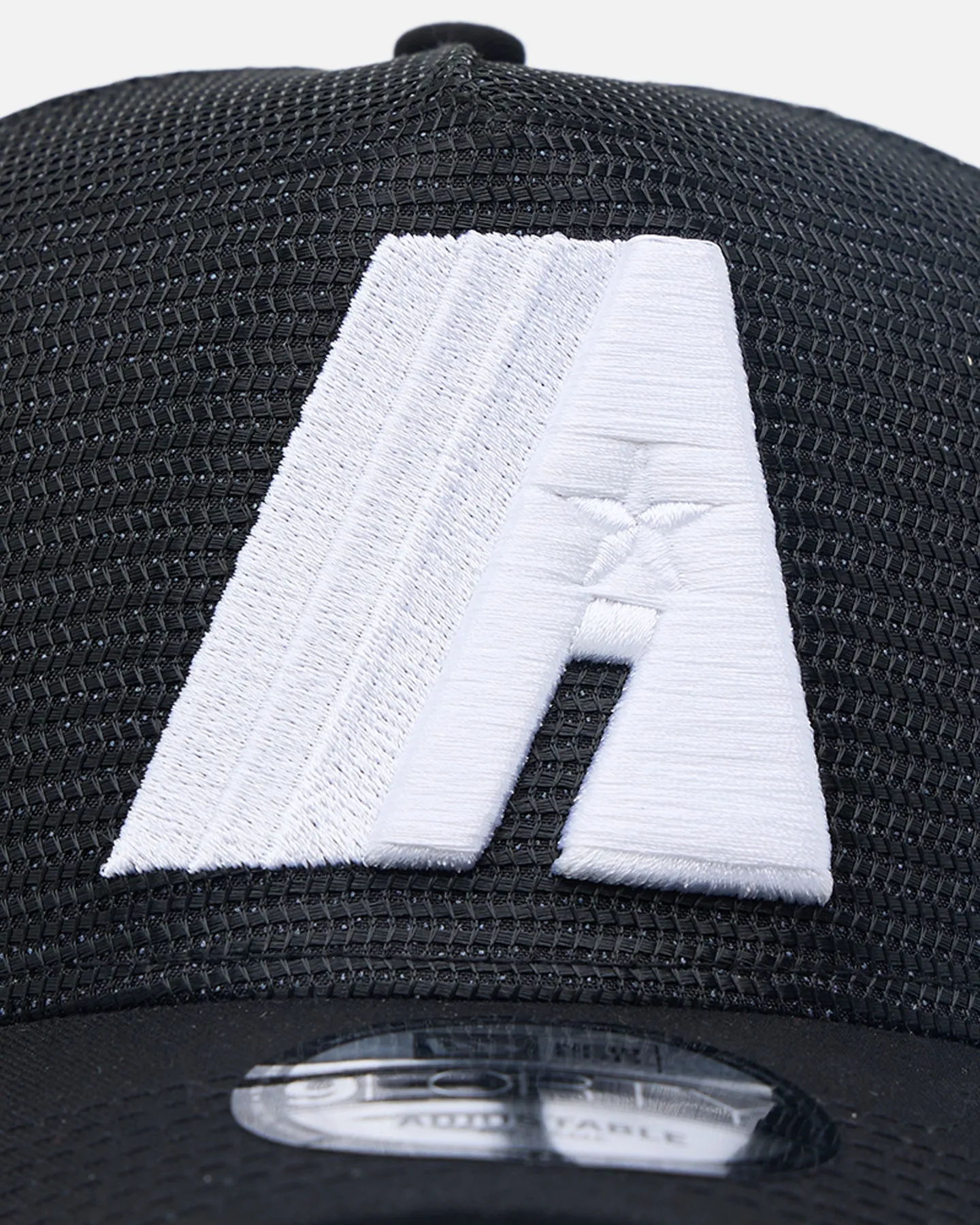 New Era Houston Astros 'Black All Over Mesh' 9FORTY A-Frame Trucker Snapback Black Rigid/Black sold by Culture Kings product image thumbnail 5