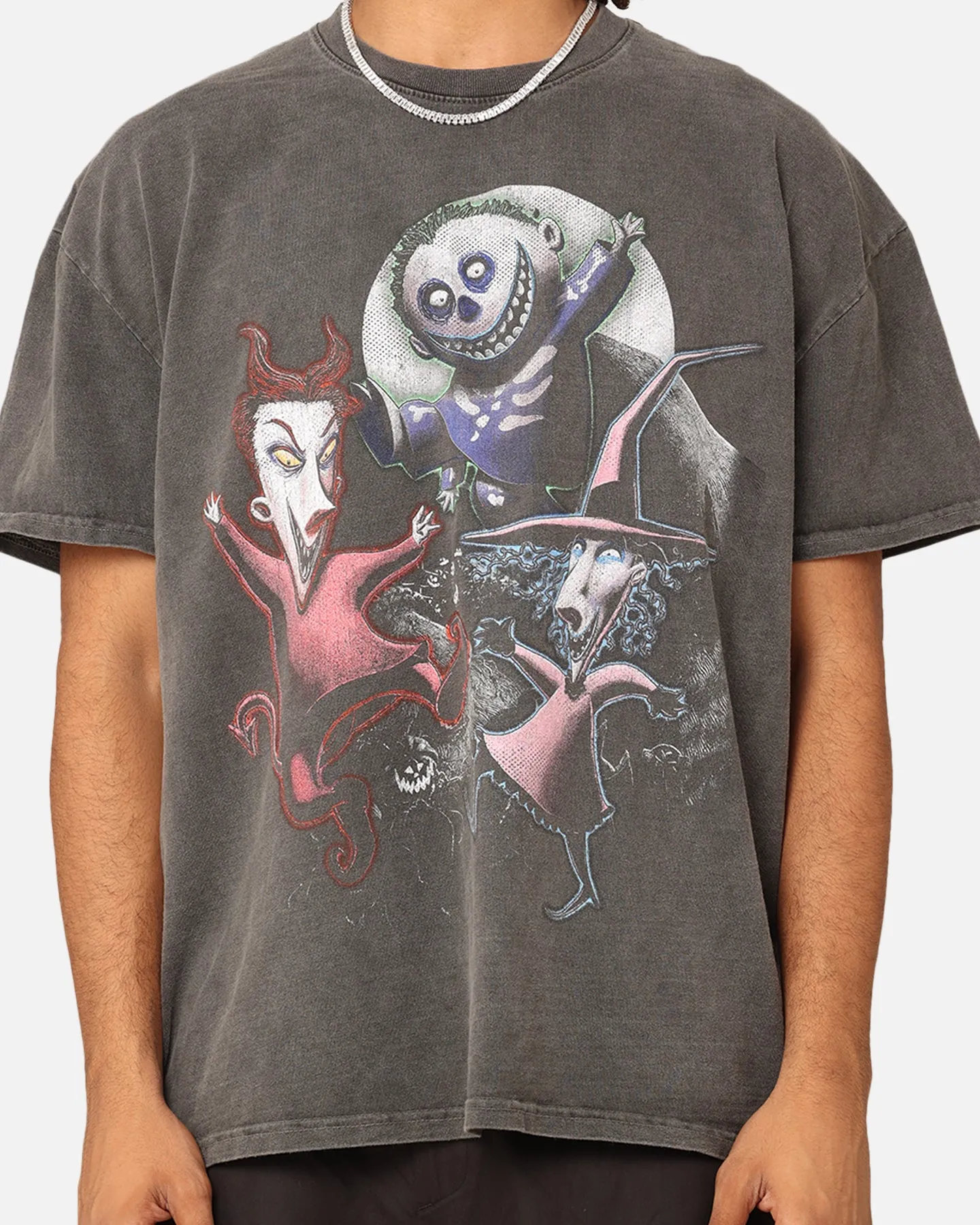 Goat Crew X The Nightmare Before Christmas Lock Shock & Barrel Heavyweight Vintage T-Shirt Black Wash sold by Culture Kings product image thumbnail 4