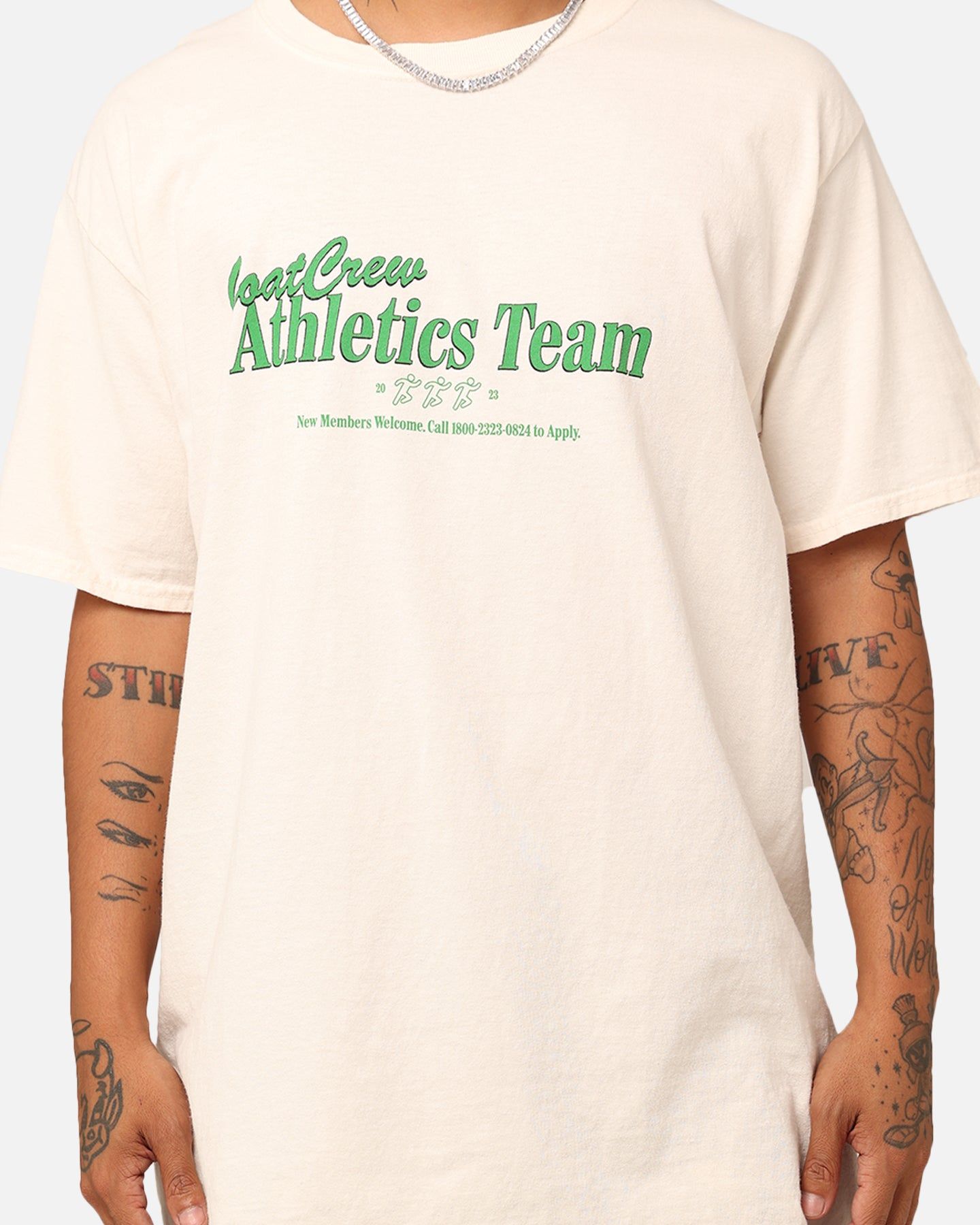 Goat Crew GC Athlete T-Shirt Off White sold by Culture Kings product image thumbnail 4