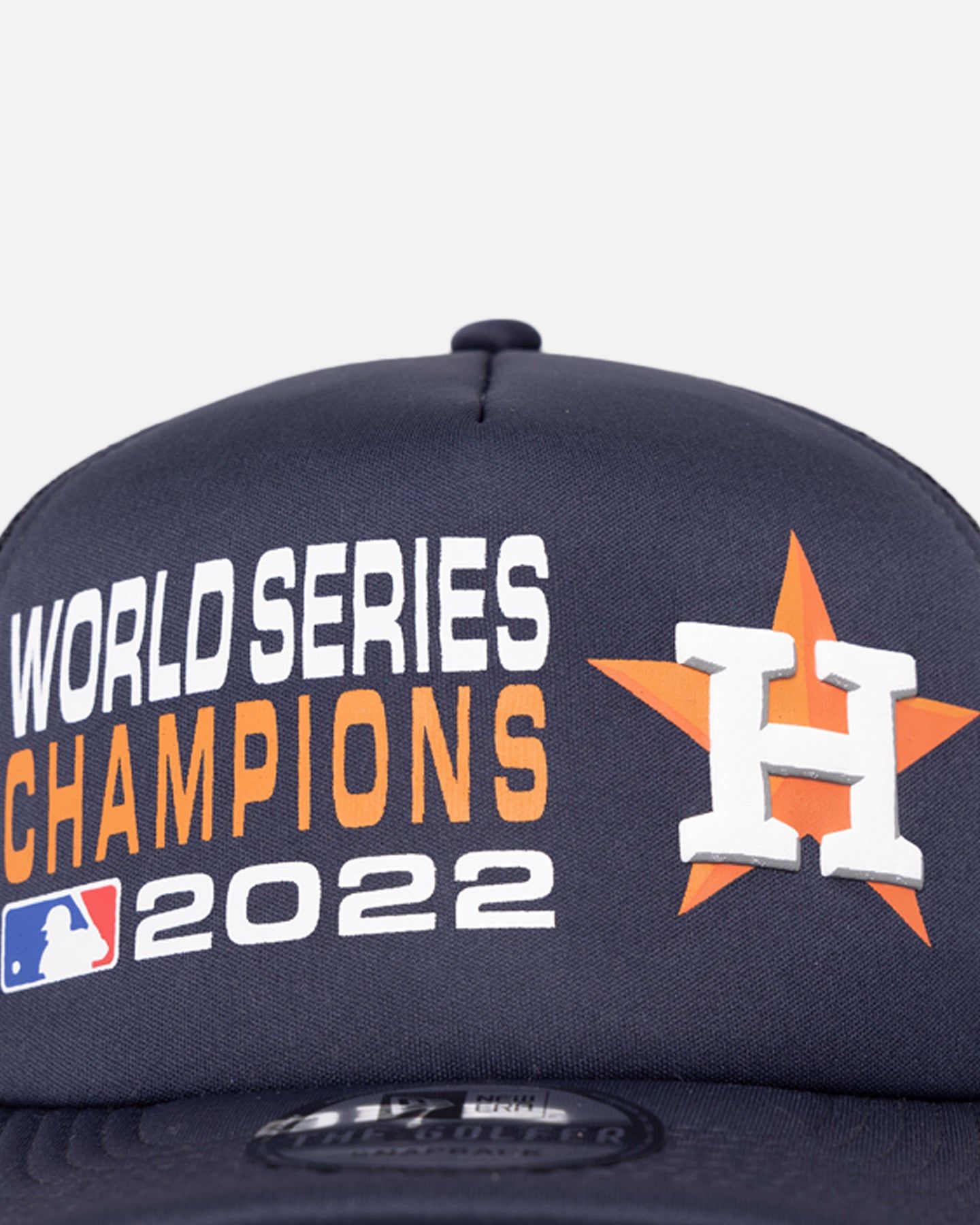 New Era Houston Astros Pre-Curved Golfer Trucker Snapback Navy sold by Culture Kings product image thumbnail 5