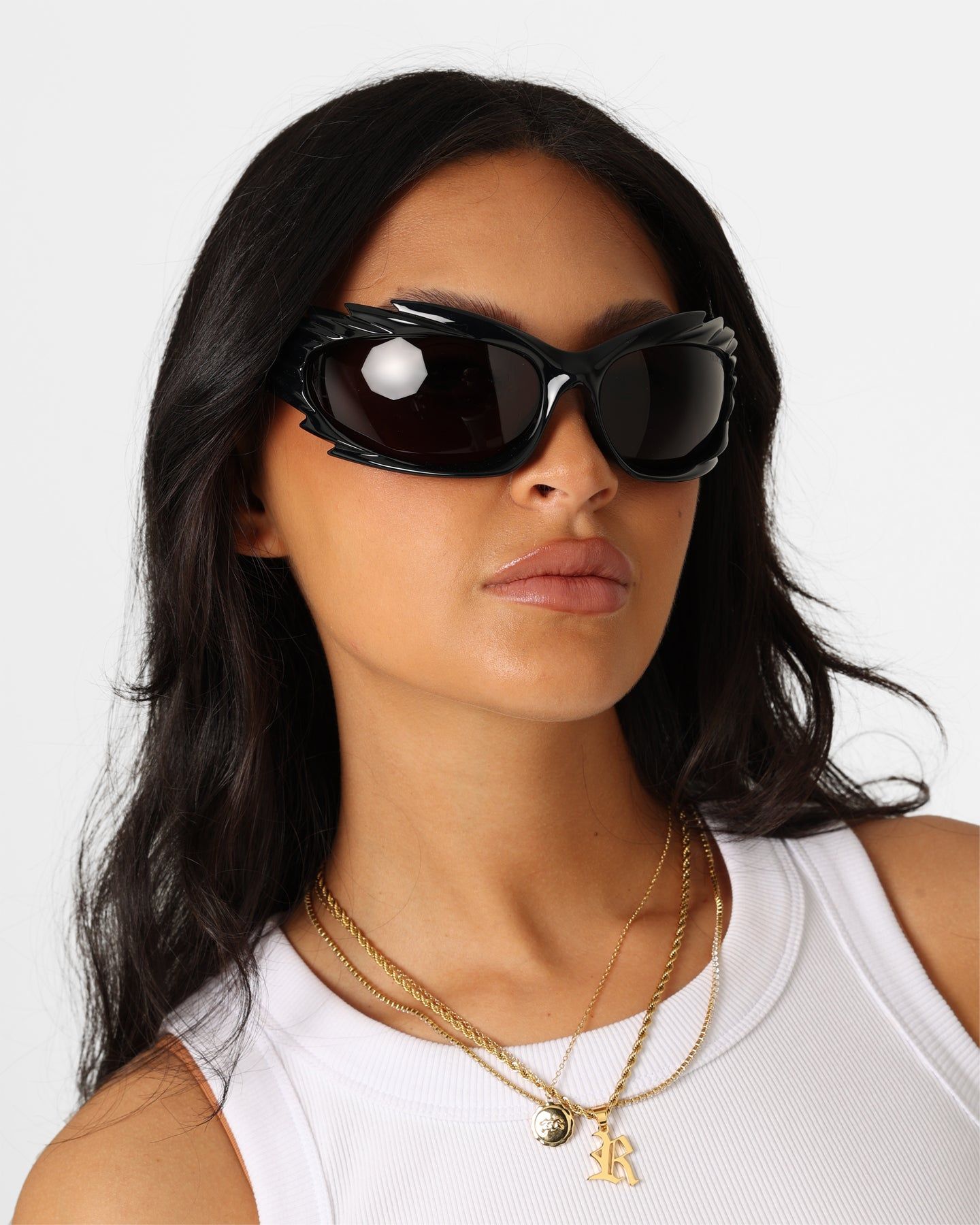 Balenciaga BB0255S-001 78 Sunglasses Shiny Black sold by Culture Kings