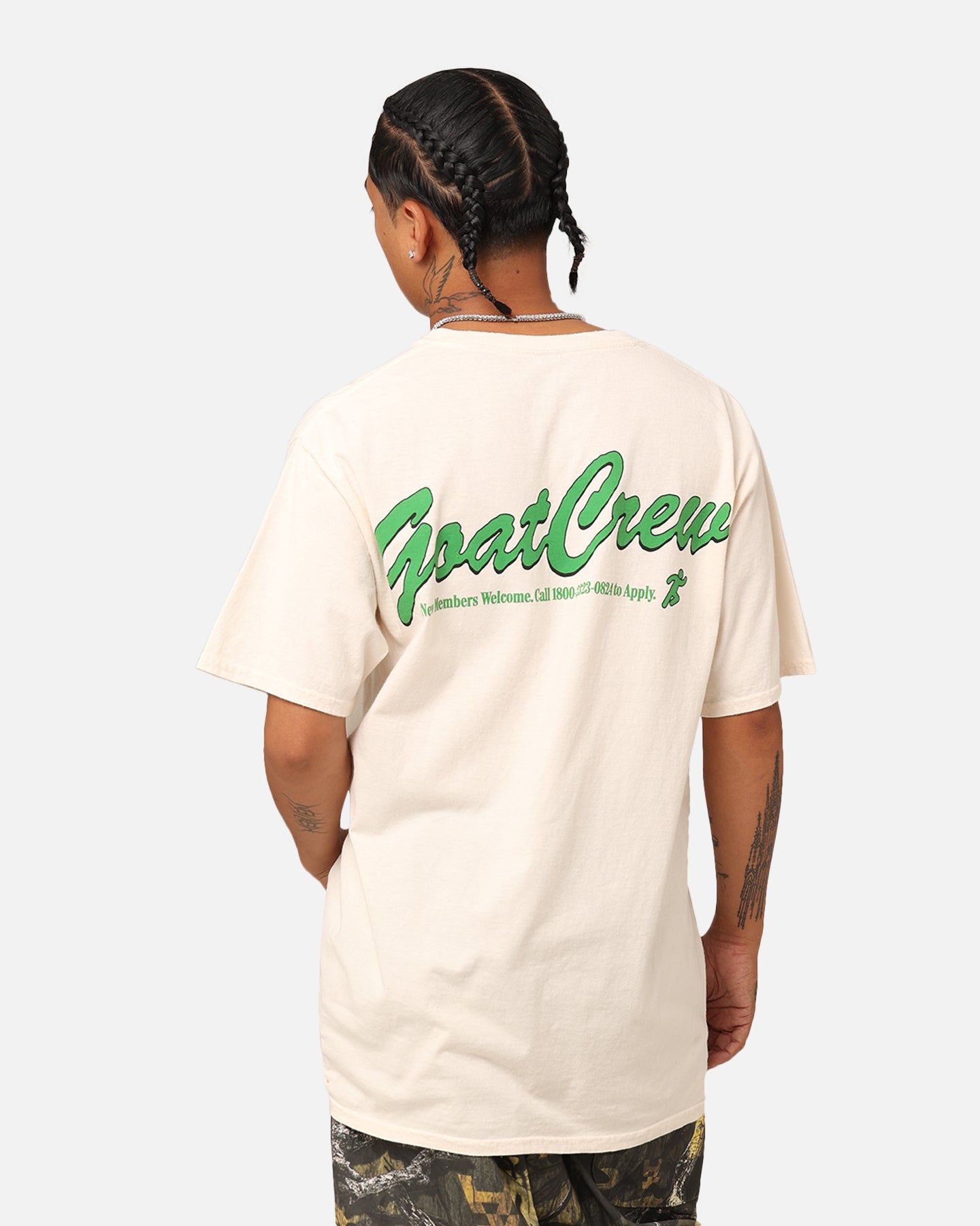 Goat Crew GC Athlete T-Shirt Off White sold by Culture Kings product image thumbnail 2