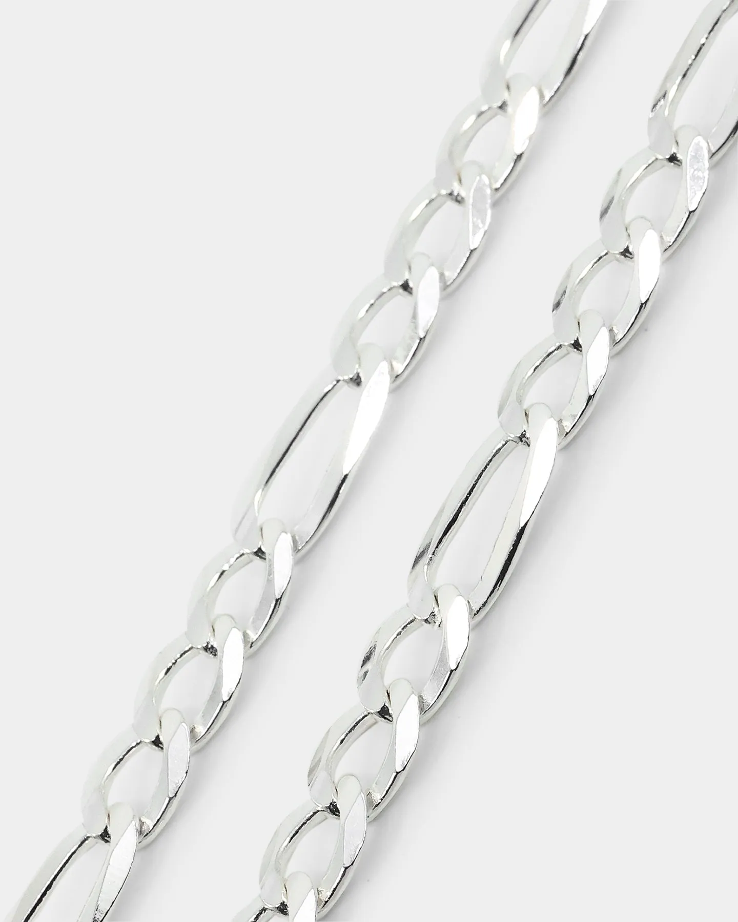 House Of Auric 4.8mm Figaro Bracelet Sterling Silver sold by Culture Kings product image thumbnail 4