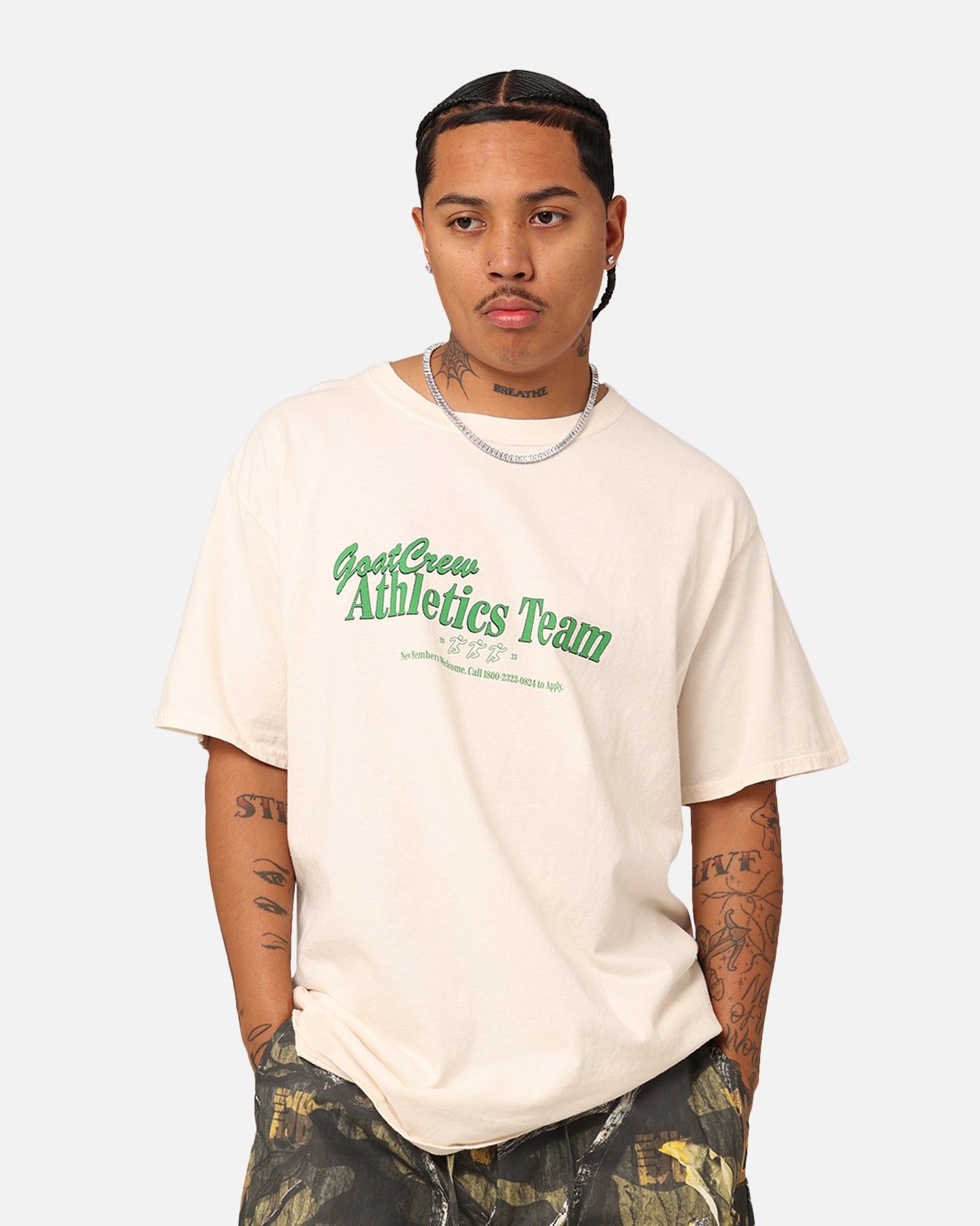 Goat Crew GC Athlete T-Shirt Off White sold by Culture Kings