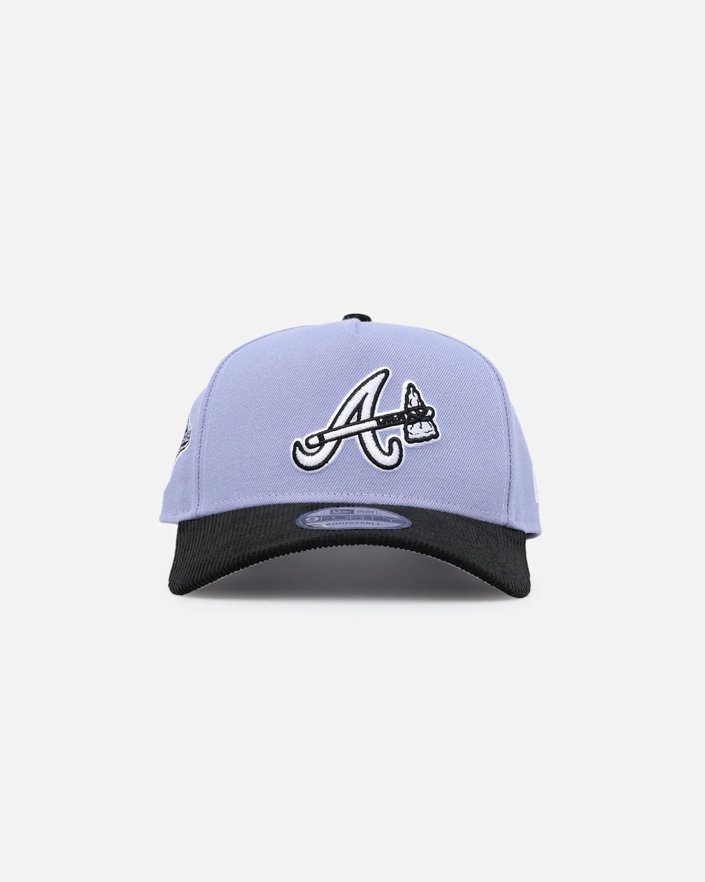 New Era Atlanta Braves 9FORTY A-Frame Snapback Lavender/Black sold by Culture Kings