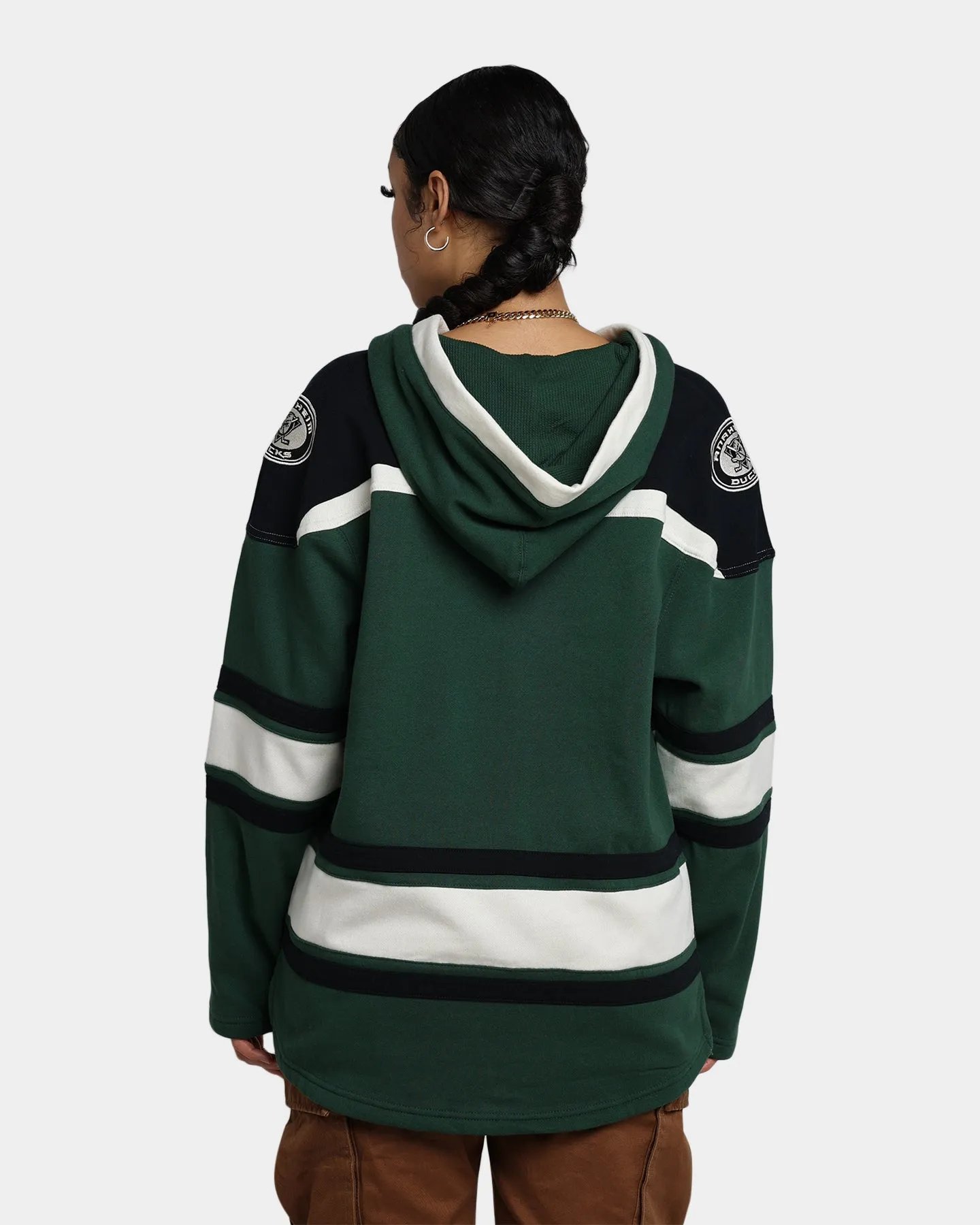 47 Brand Anaheim Ducks Superior Lacer Hoodie Dark Green sold by Culture Kings product image thumbnail 4