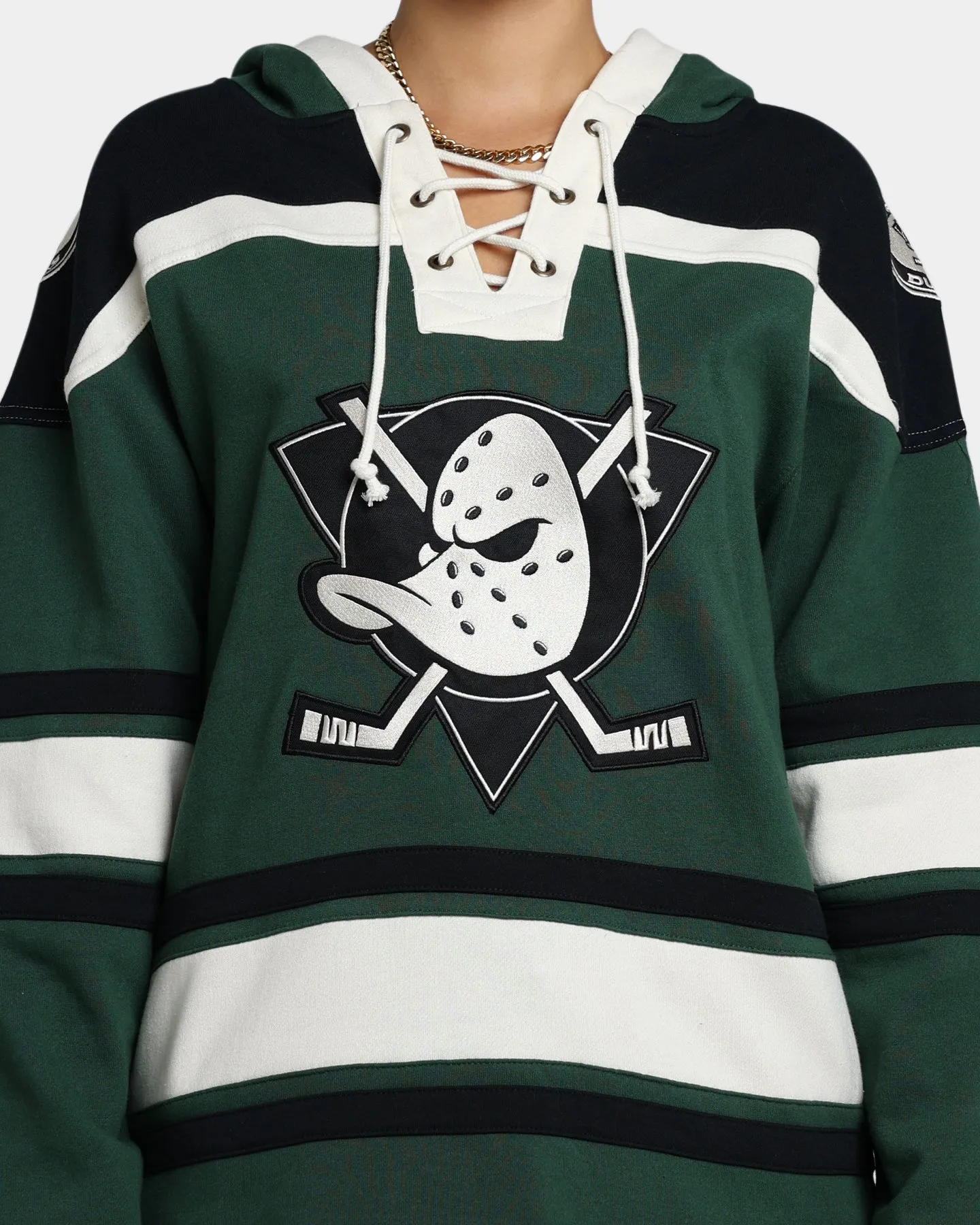 47 Brand Anaheim Ducks Superior Lacer Hoodie Dark Green sold by Culture Kings product image thumbnail 3