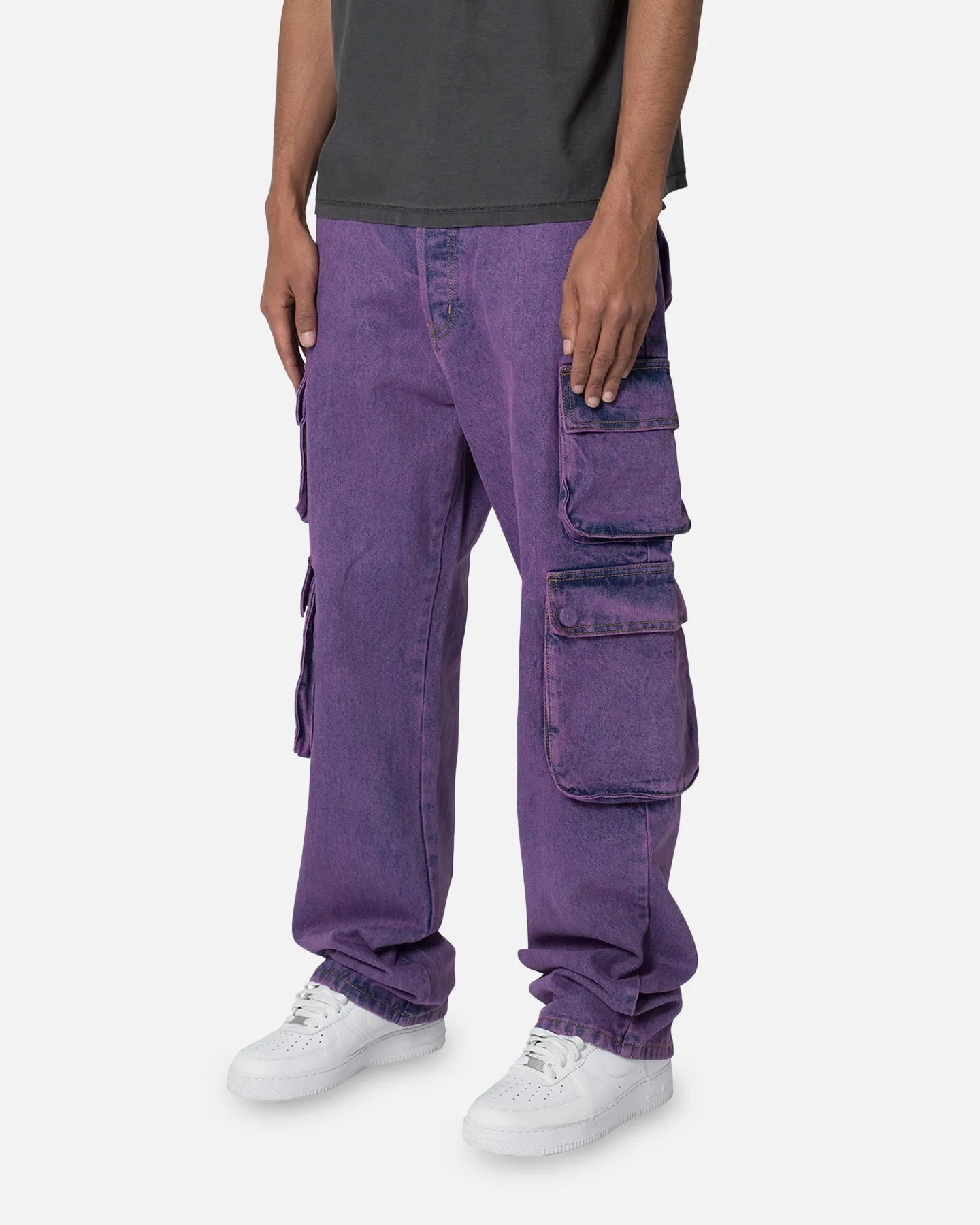 MNML V580 Baggy Cargo Pants Purple sold by Culture Kings product image thumbnail 2