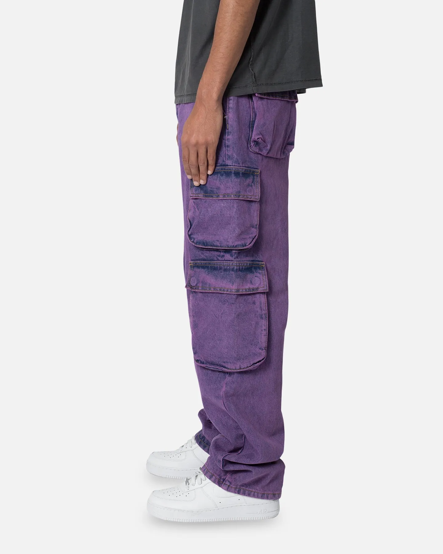 MNML V580 Baggy Cargo Pants Purple sold by Culture Kings product image thumbnail 3