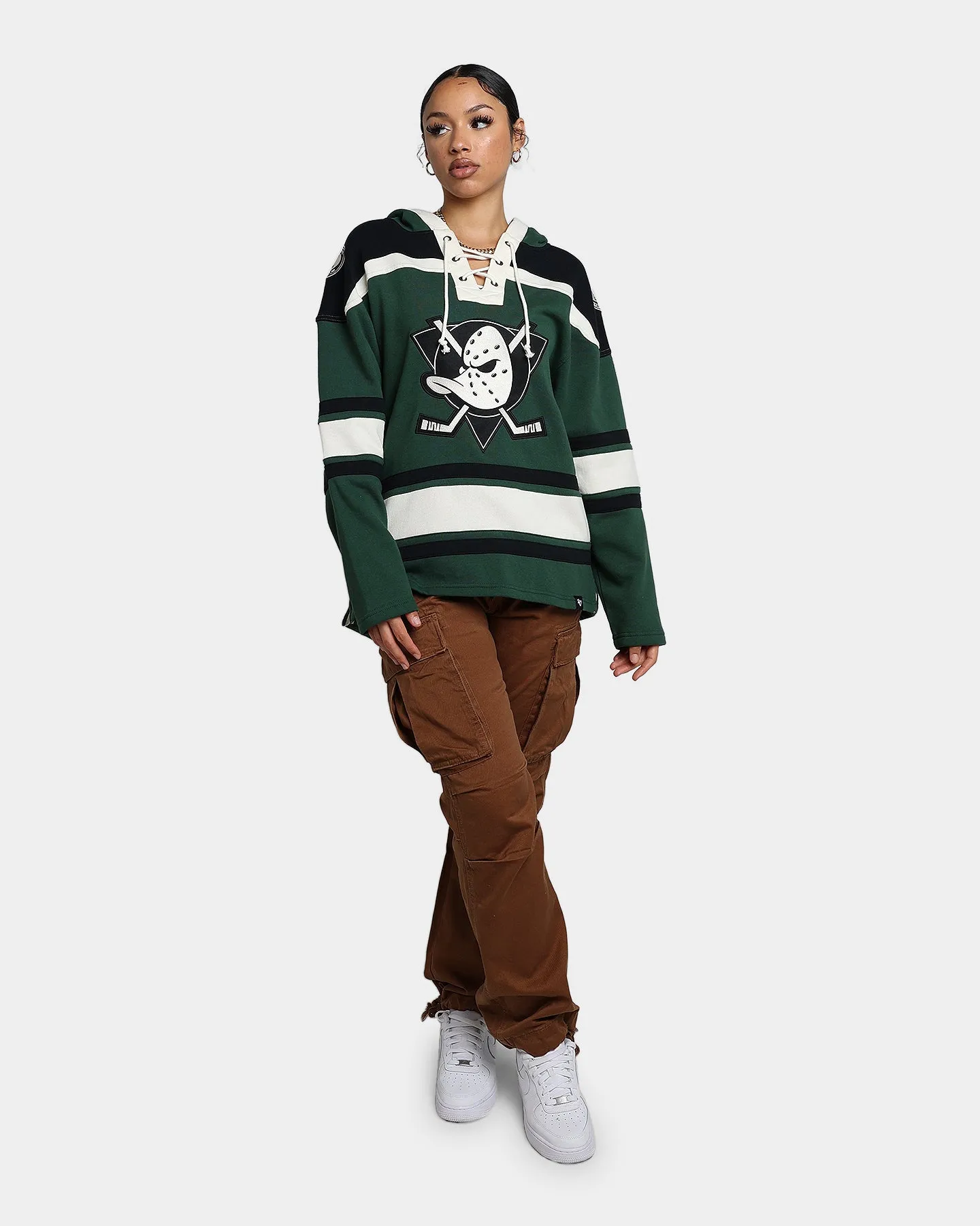 47 Brand Anaheim Ducks Superior Lacer Hoodie Dark Green sold by Culture Kings product image thumbnail 2