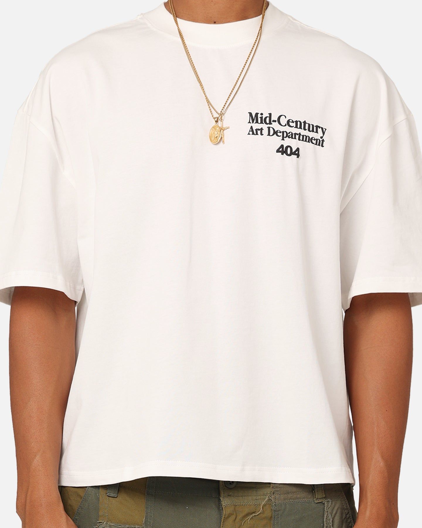 404 Mid Century Art T-Shirt Off White sold by Culture Kings product image thumbnail 4