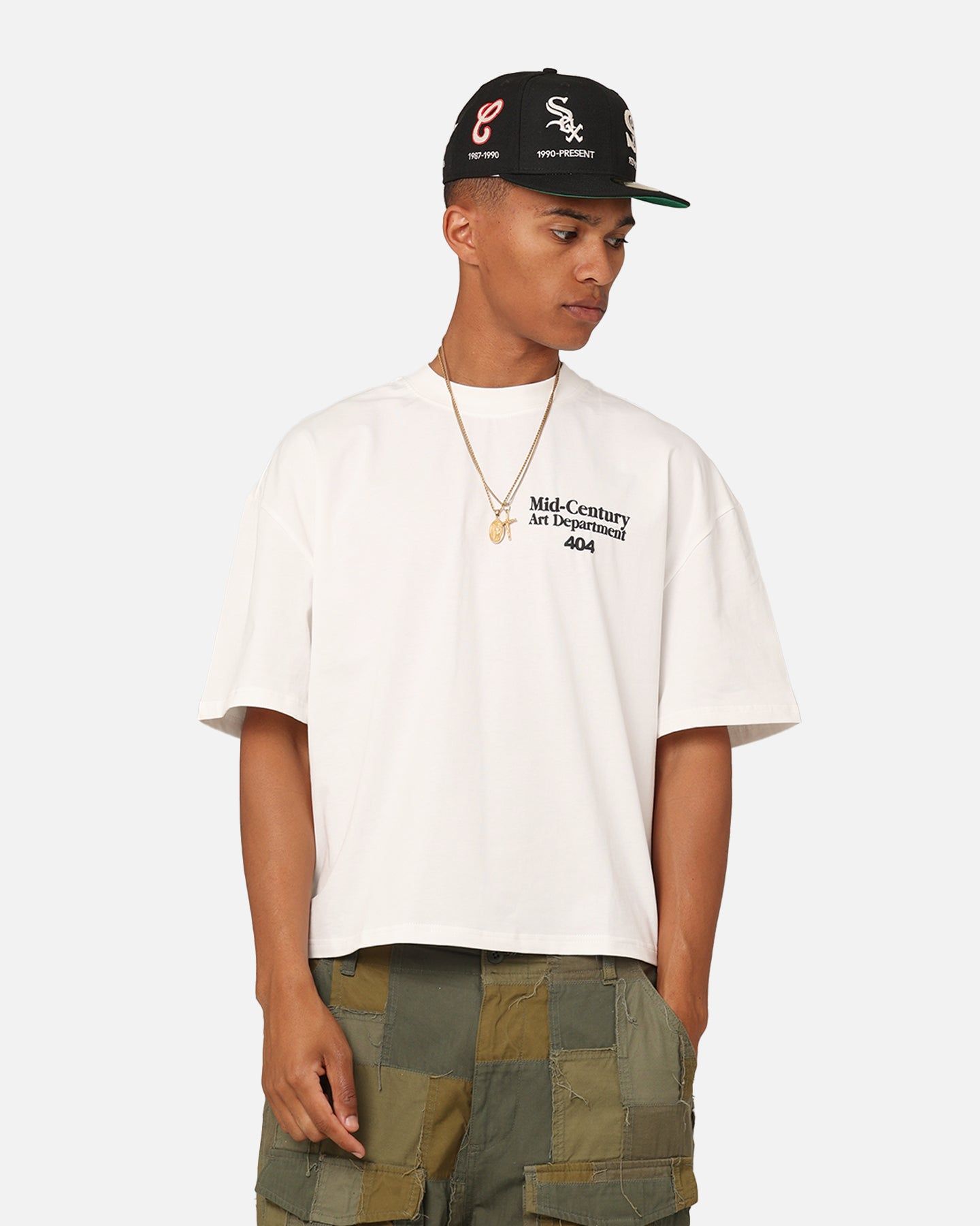 404 Mid Century Art T-Shirt Off White sold by Culture Kings product image thumbnail 2