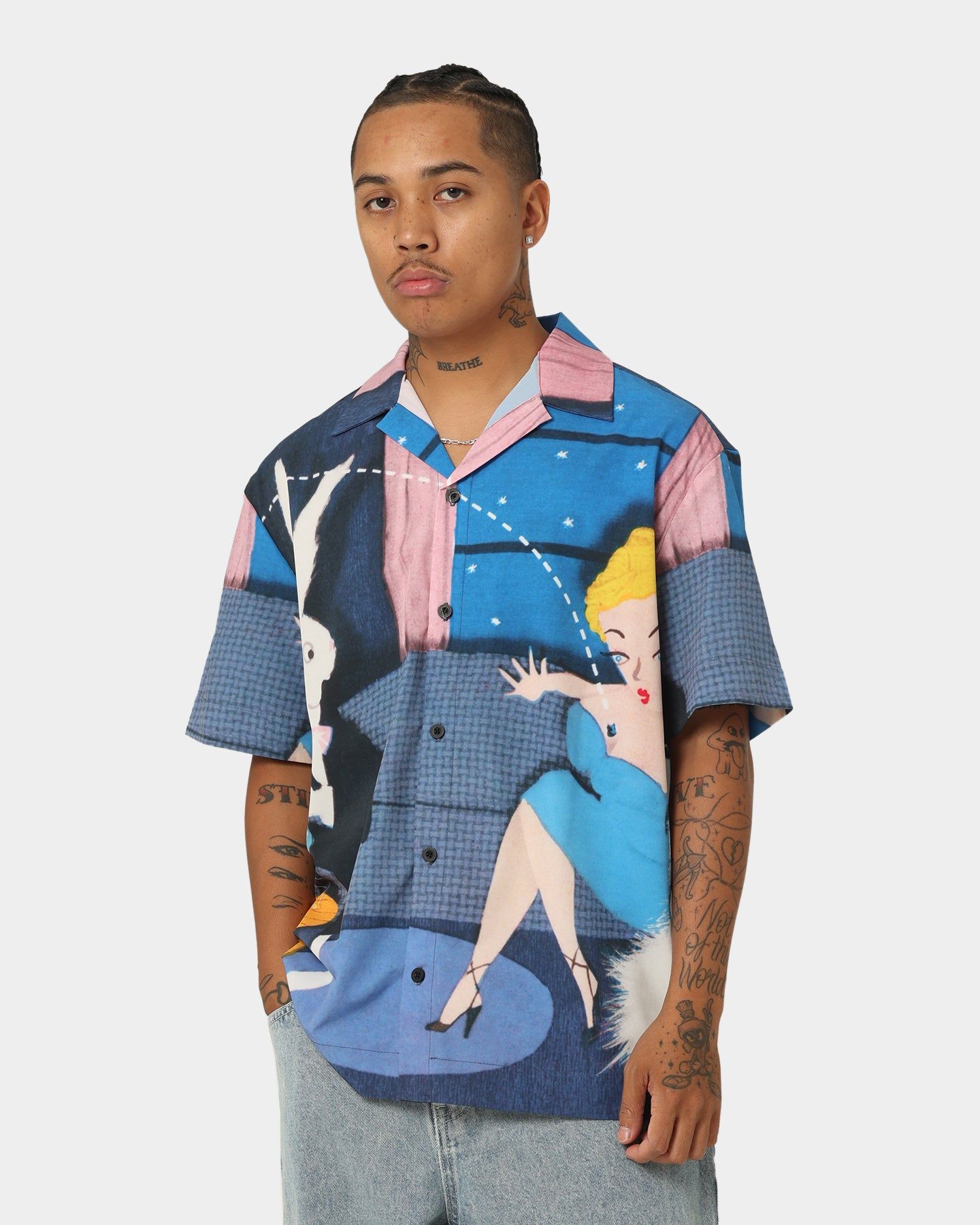 Playboy By CK Pop Party Shirt Blue sold by Culture Kings