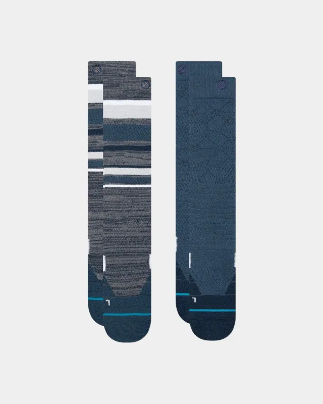 Stance Bobbin 2 Pack Crewcut Socks Navy sold by Culture Kings