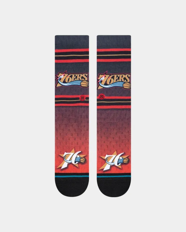 Stance X NBA Philadelphia 76ers HWC Collection Crewcut Socks Black sold by Culture Kings