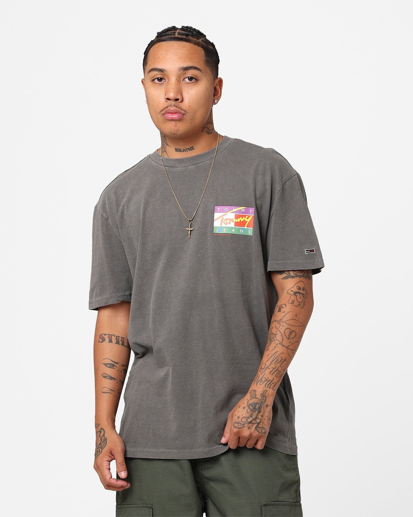 Tommy Jeans Classic Signature Pop Flag T-Shirt Black sold by Culture Kings product image thumbnail 2