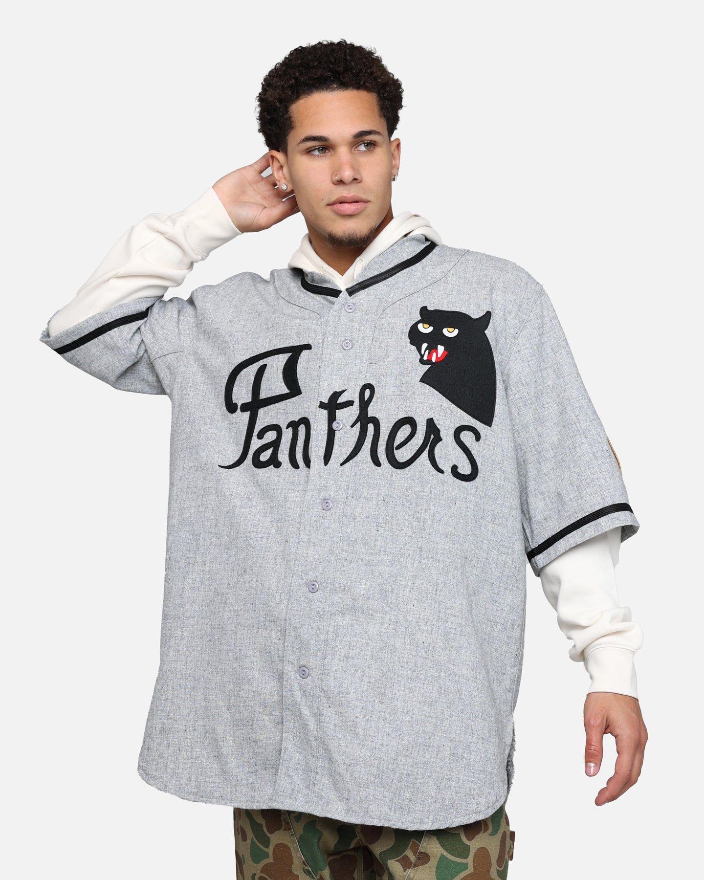 Ebbets Field Flannels Montreal Black Panthers 1936 Jersey Grey sold by Culture Kings