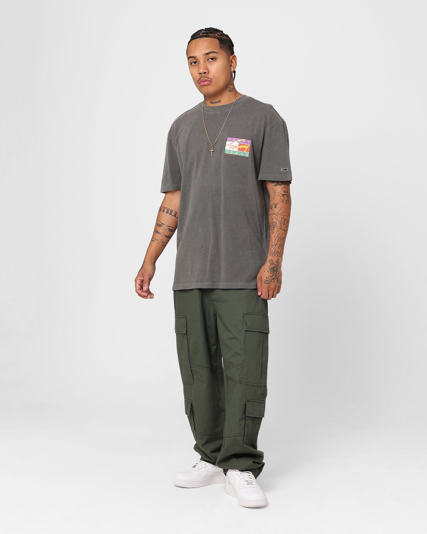 Tommy Jeans Classic Signature Pop Flag T-Shirt Black sold by Culture Kings product image thumbnail 3