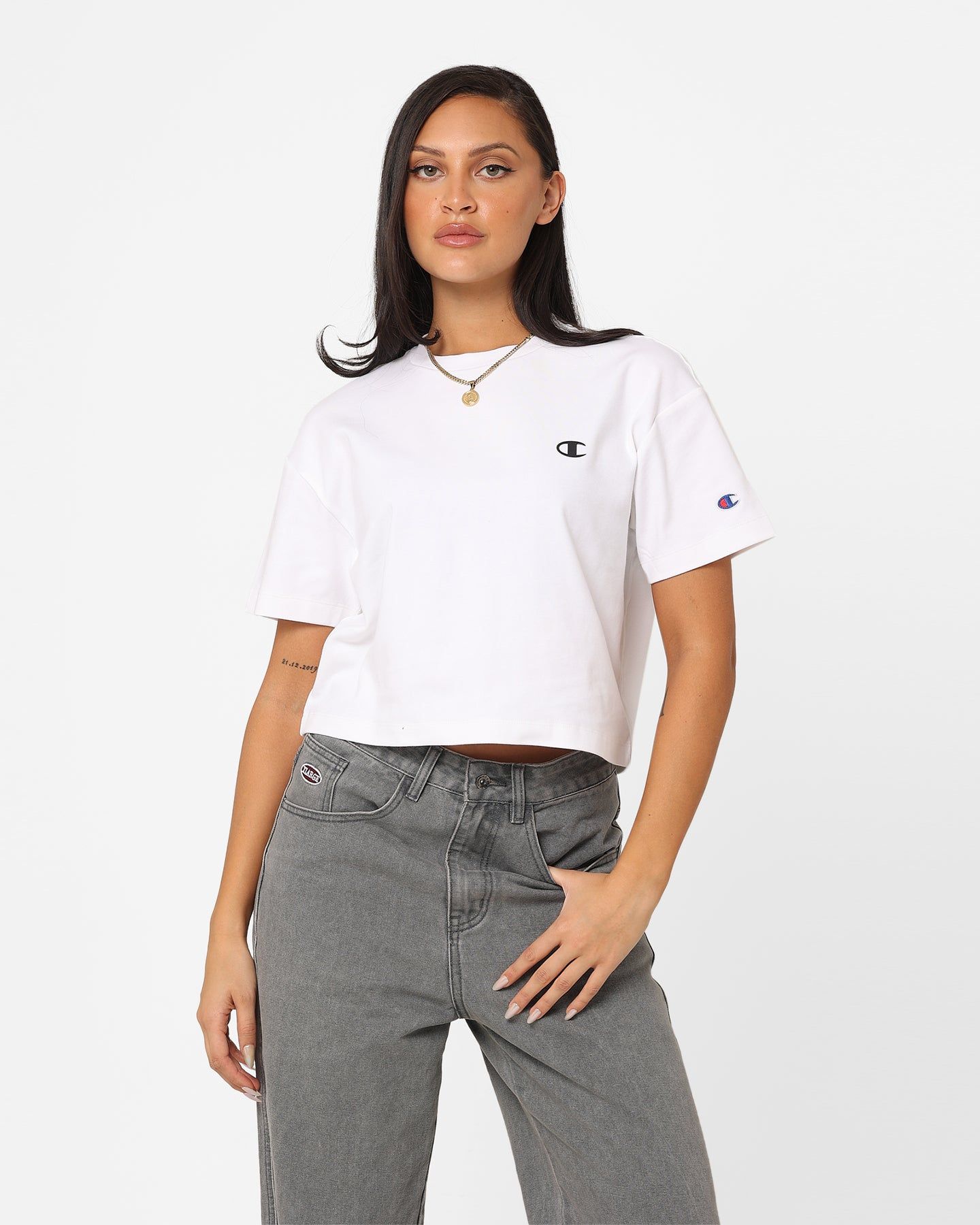 Champion Women's Rochester Base T-Shirt White sold by Culture Kings