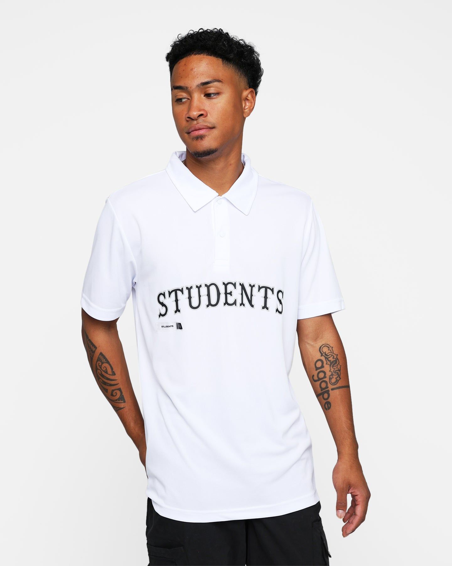 Students Golf Armstrong Poly Polo Shirt White sold by Culture Kings