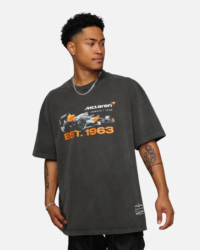 Mitchell & Ness X McLaren X Culture Kings Las Vegas Collection Vintage Poster T-Shirt Black Wash sold by Culture Kings