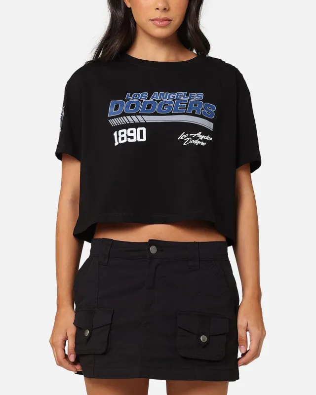 Pro Standard Women's Los Angeles Dodgers Boxy Cropped T-Shirt Black sold by Culture Kings
