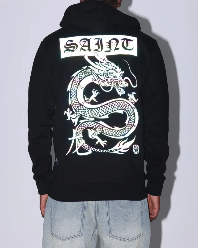 Saint Morta New Age Yot Dragon Hoodie Black/3M sold by Culture Kings