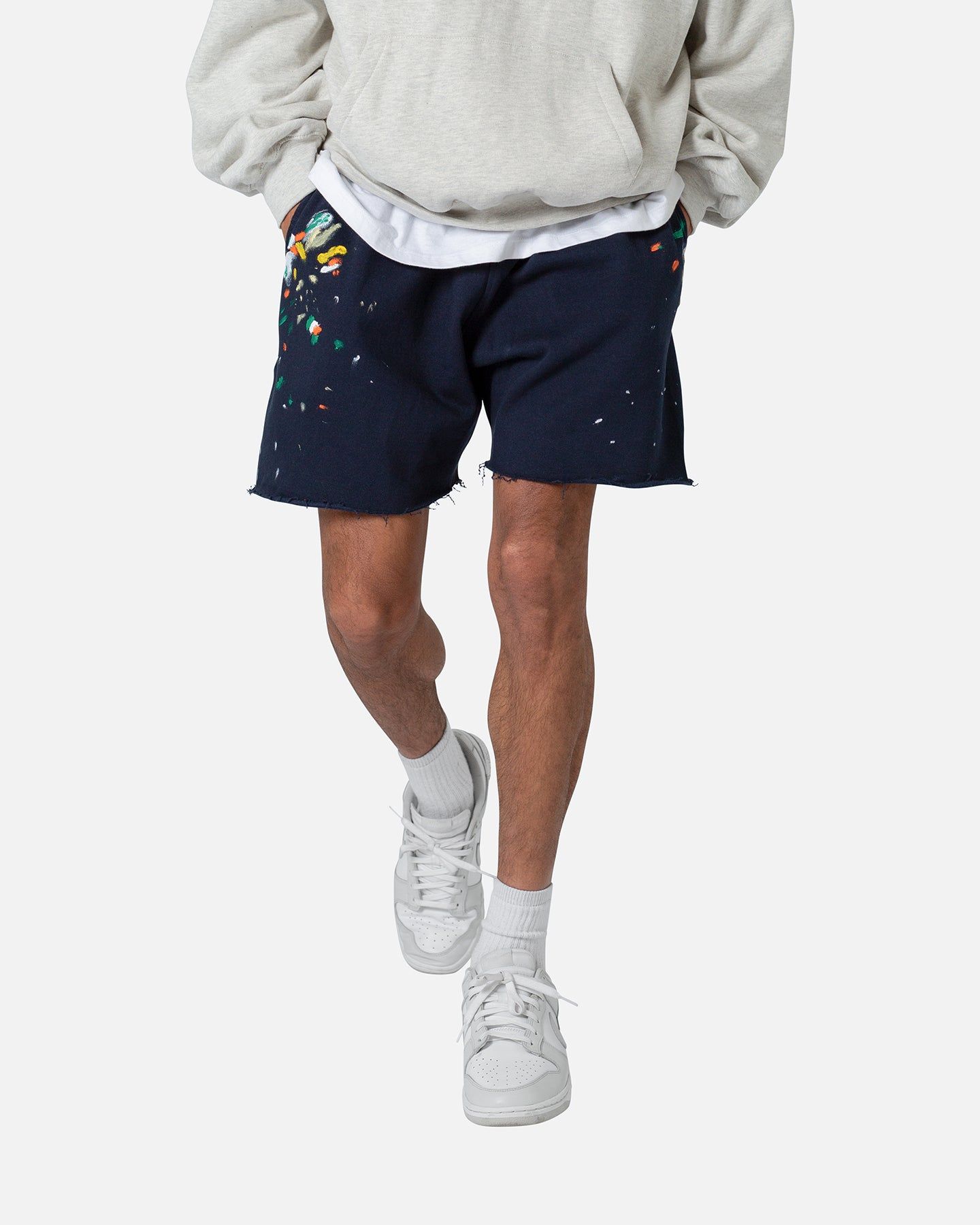 MNML Contrast Paneled Sweatshorts Navy sold by Culture Kings product image thumbnail 5