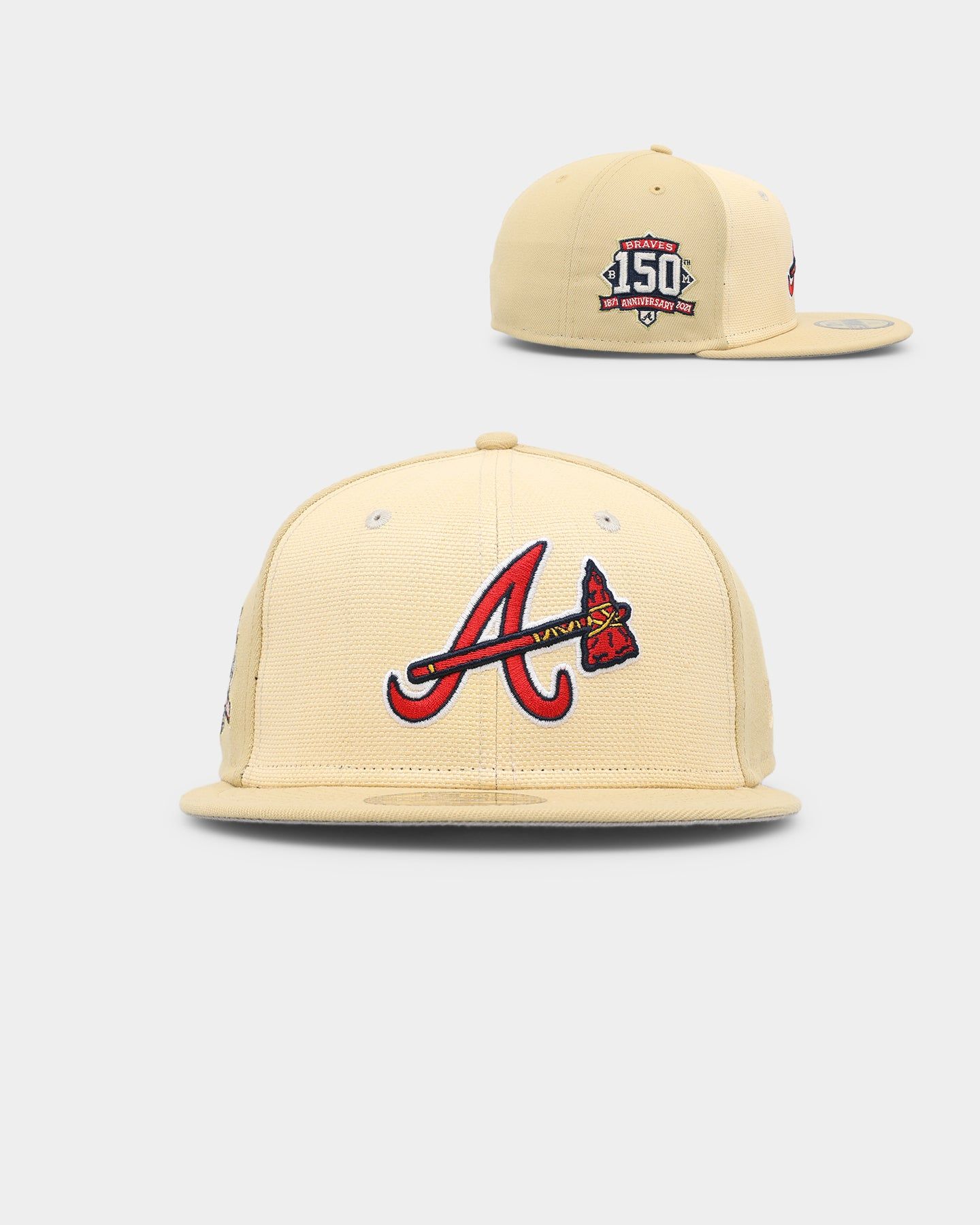 New Era Atlanta Braves 'Raffia Front' 59FIFTY Fitted Side Patch sold by Culture Kings