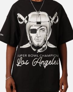 Mitchell & Ness Los Angeles Raiders Super Bowl Champions T-Shirt Faded Black sold by Culture Kings