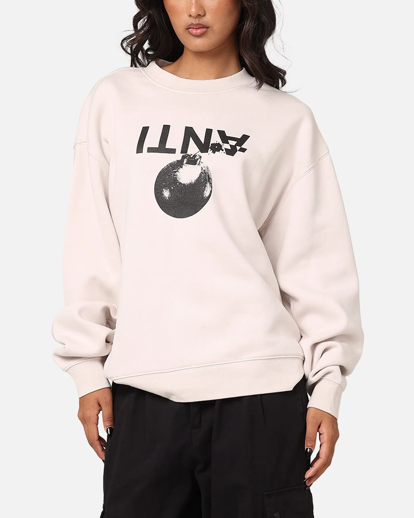 The Anti Order Explosive Crewneck Bone sold by Culture Kings