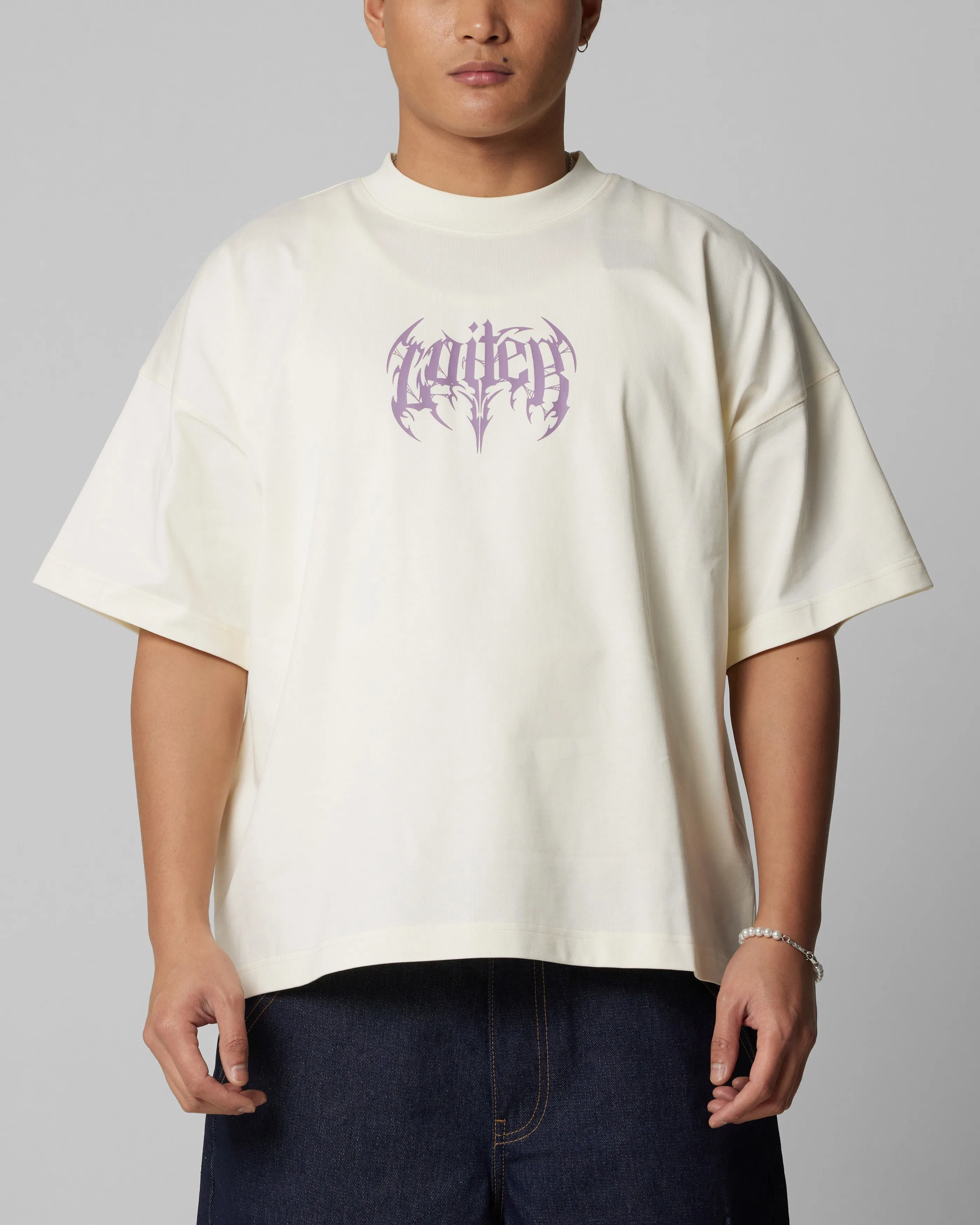 Loiter Metal Boxy T-Shirt Off White sold by Culture Kings product image thumbnail 2
