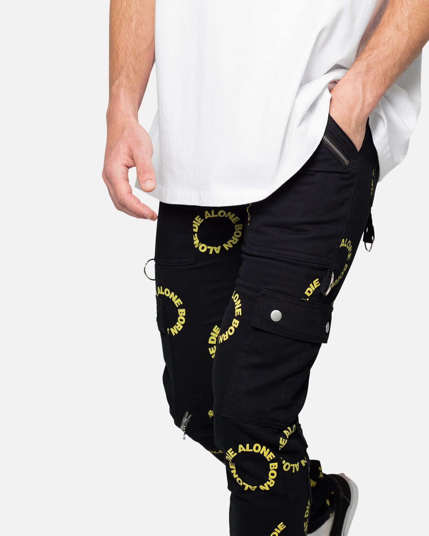 MNML M564 Punk Cargo Pants Black/Yellow sold by Culture Kings product image thumbnail 5