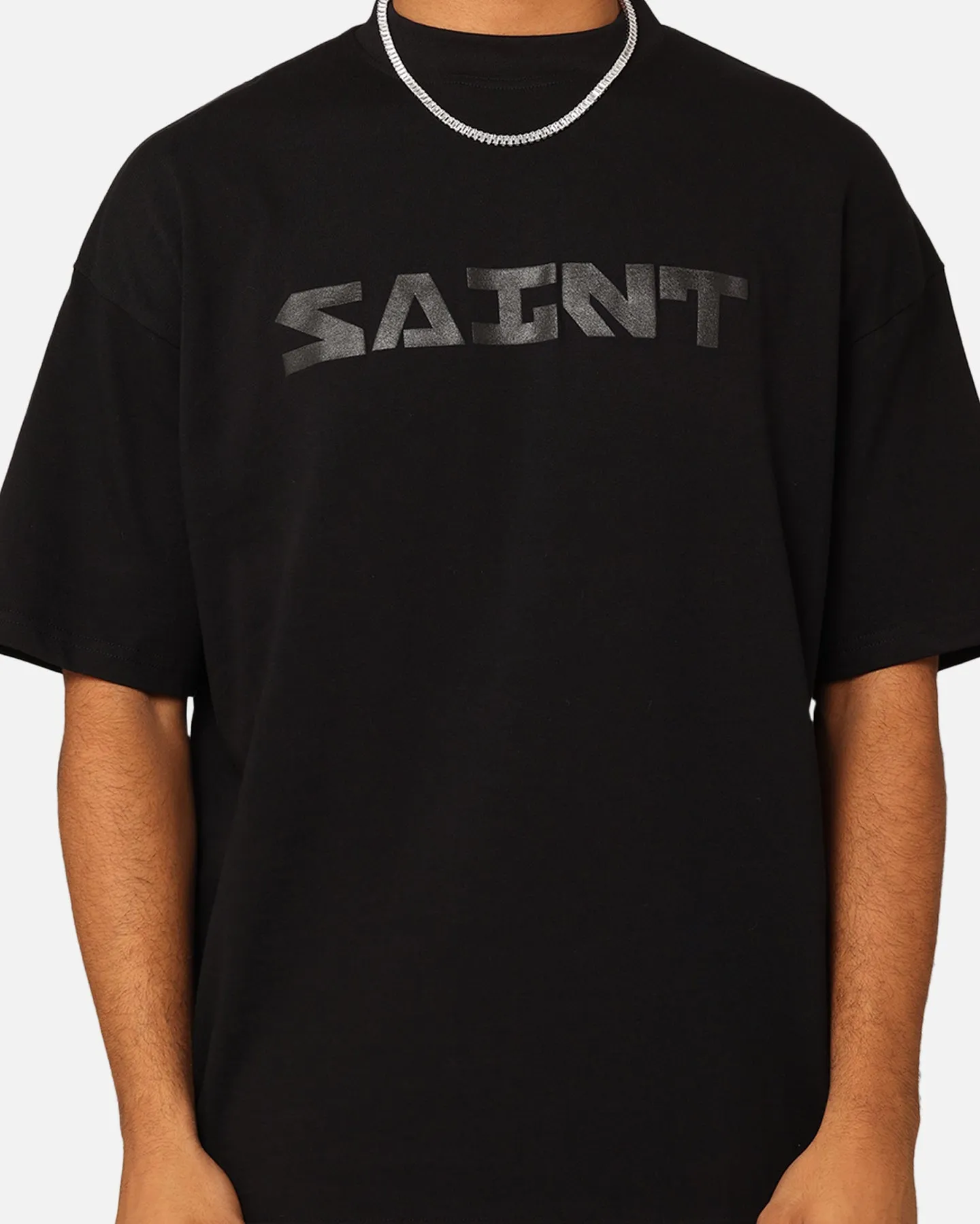 Saint Morta Scripture Mock Neck T-Shirt Black sold by Culture Kings product image thumbnail 3