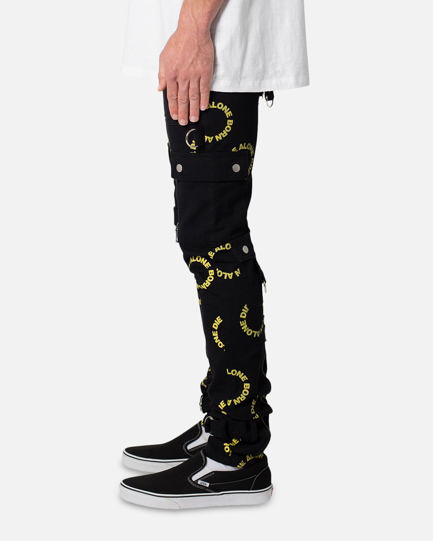 MNML M564 Punk Cargo Pants Black/Yellow sold by Culture Kings product image thumbnail 3
