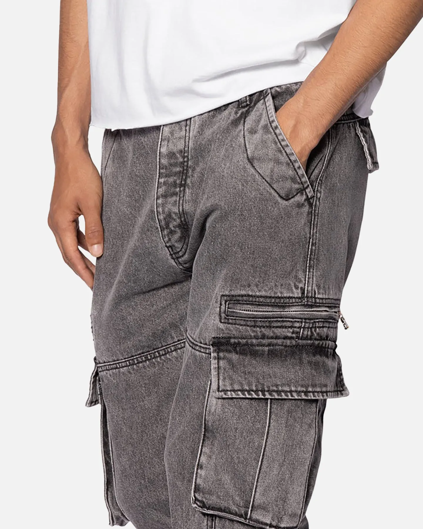 MNML V652 Owl Grey Cargo Pants Grey sold by Culture Kings product image thumbnail 5