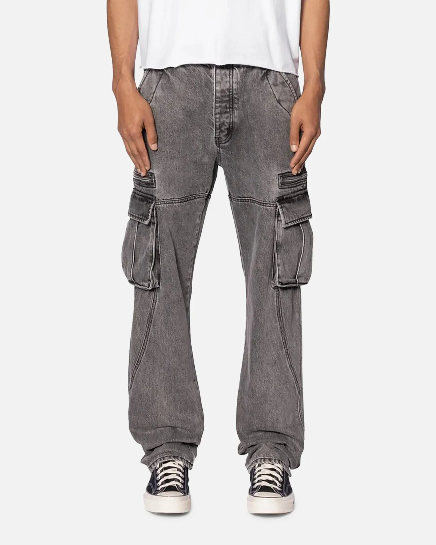 MNML V652 Owl Grey Cargo Pants Grey sold by Culture Kings