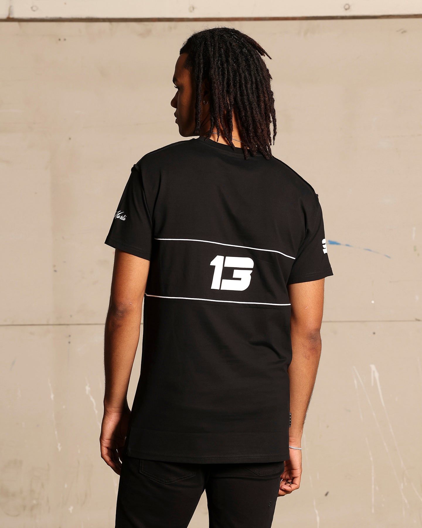 Saint Morta Moto Lafayette T-Shirt Black/White sold by Culture Kings product image thumbnail 2