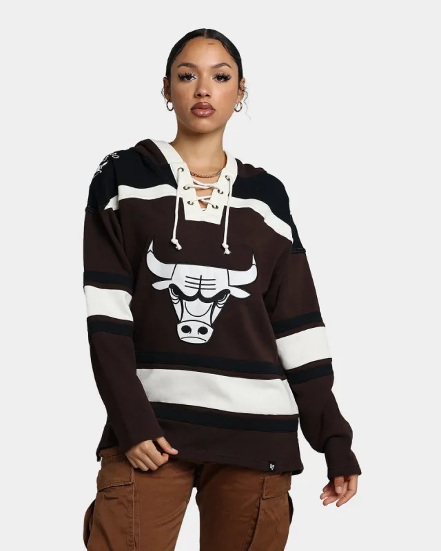 47 Brand Chicago Bulls Superior Lacer Hoodie Brown sold by Culture Kings