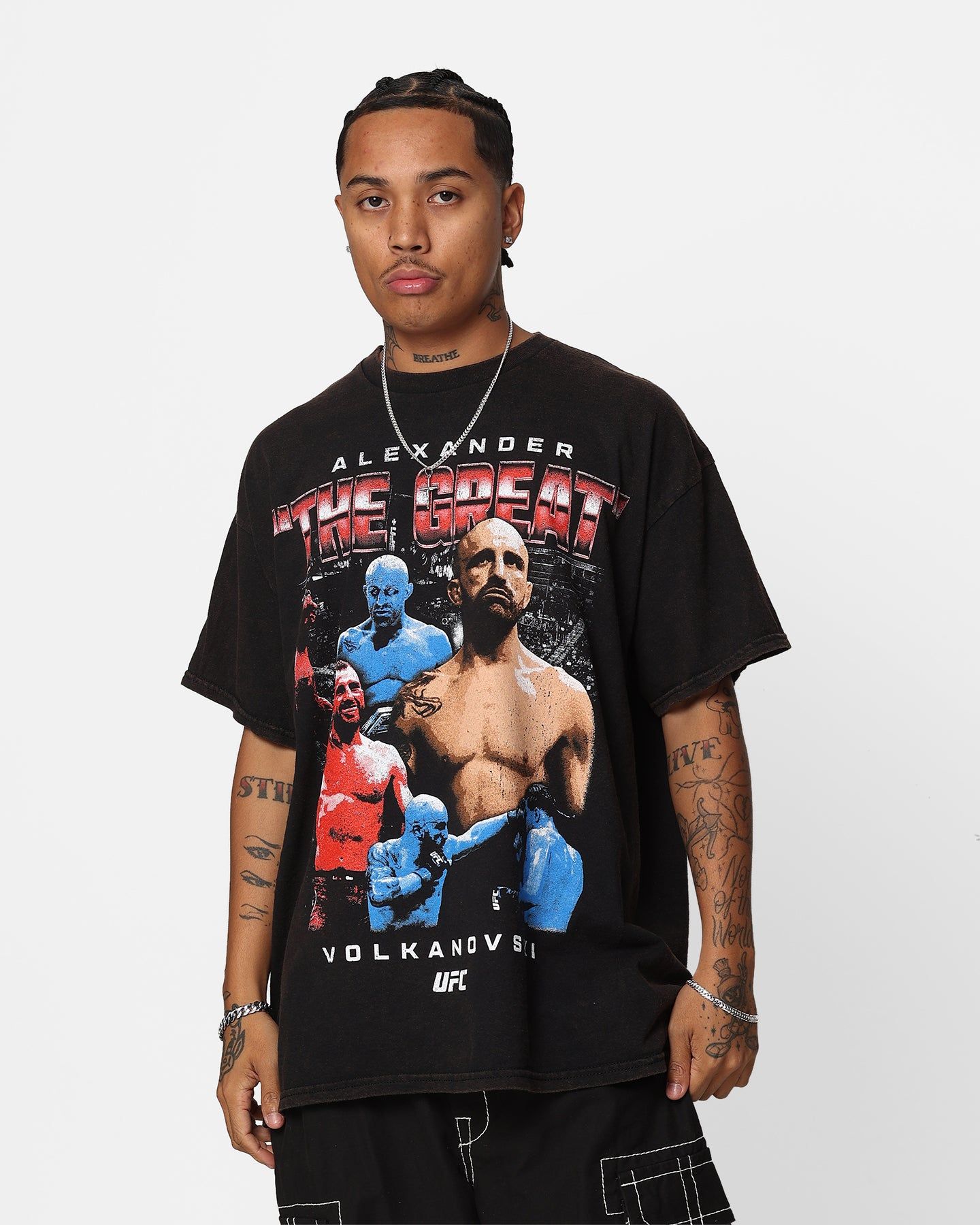 Goat Crew X UFC Alexander The Great Vintage T-Shirt Black Wash sold by Culture Kings