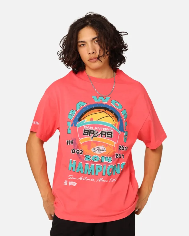 Mitchell & Ness San Antonio Spurs 2014 World Champs T-Shirt Pepper Pink sold by Culture Kings