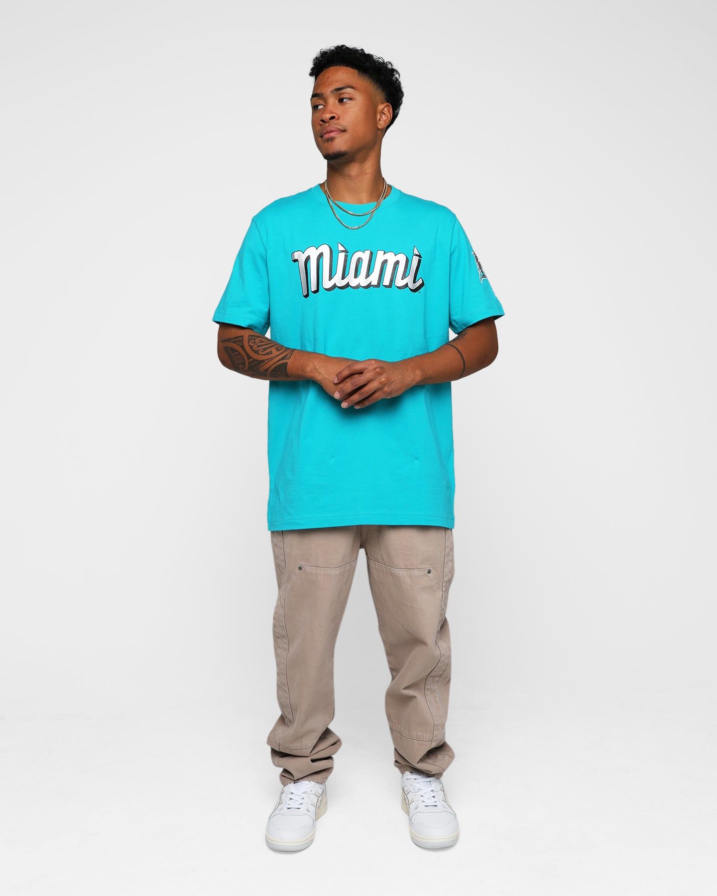 New Era Miami Marlins Retro T-Shirt Black sold by Culture Kings product image thumbnail 3