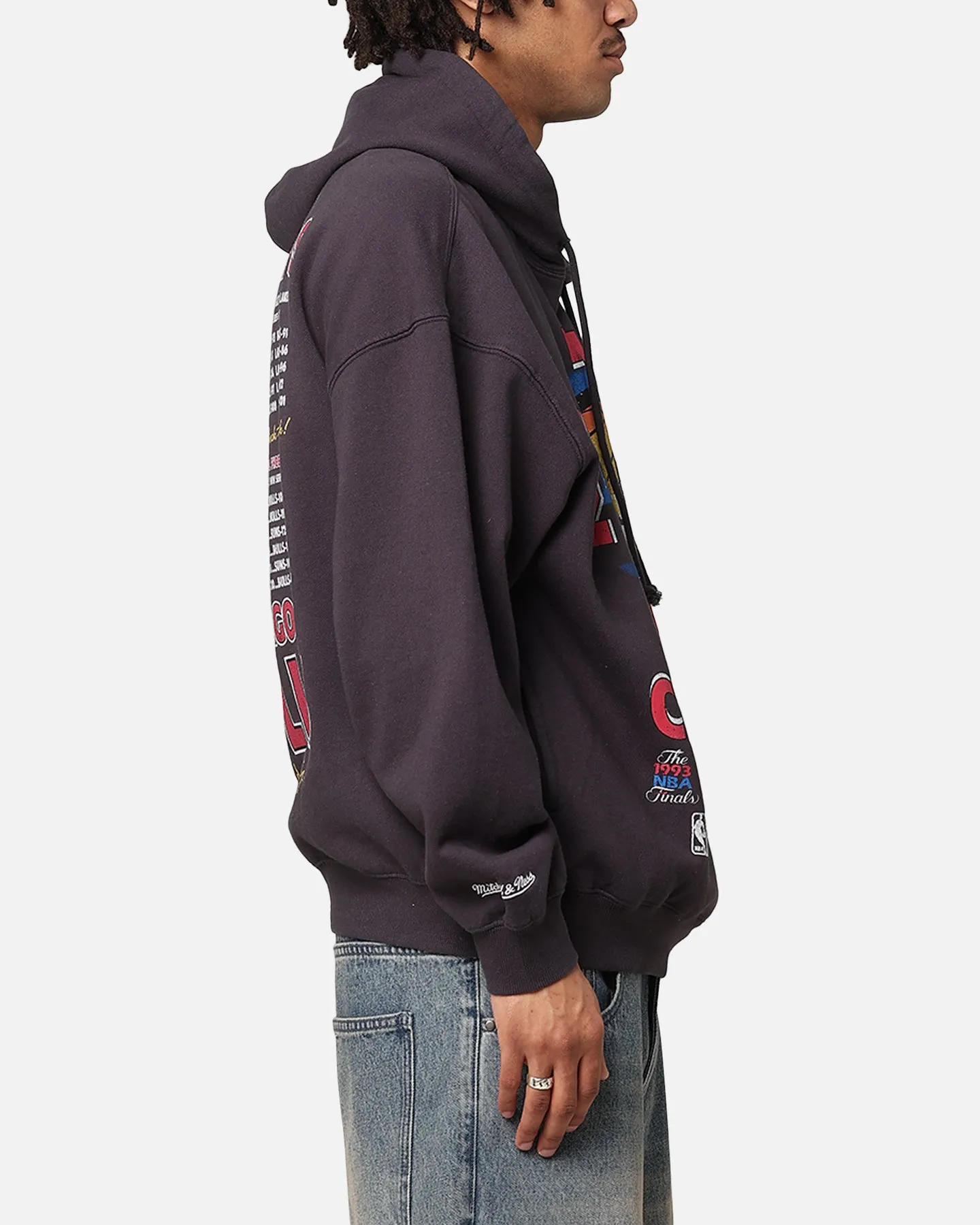 Mitchell & Ness Chicago Bulls Finals Champion Hoodie Overdyed Black sold by Culture Kings product image thumbnail 5