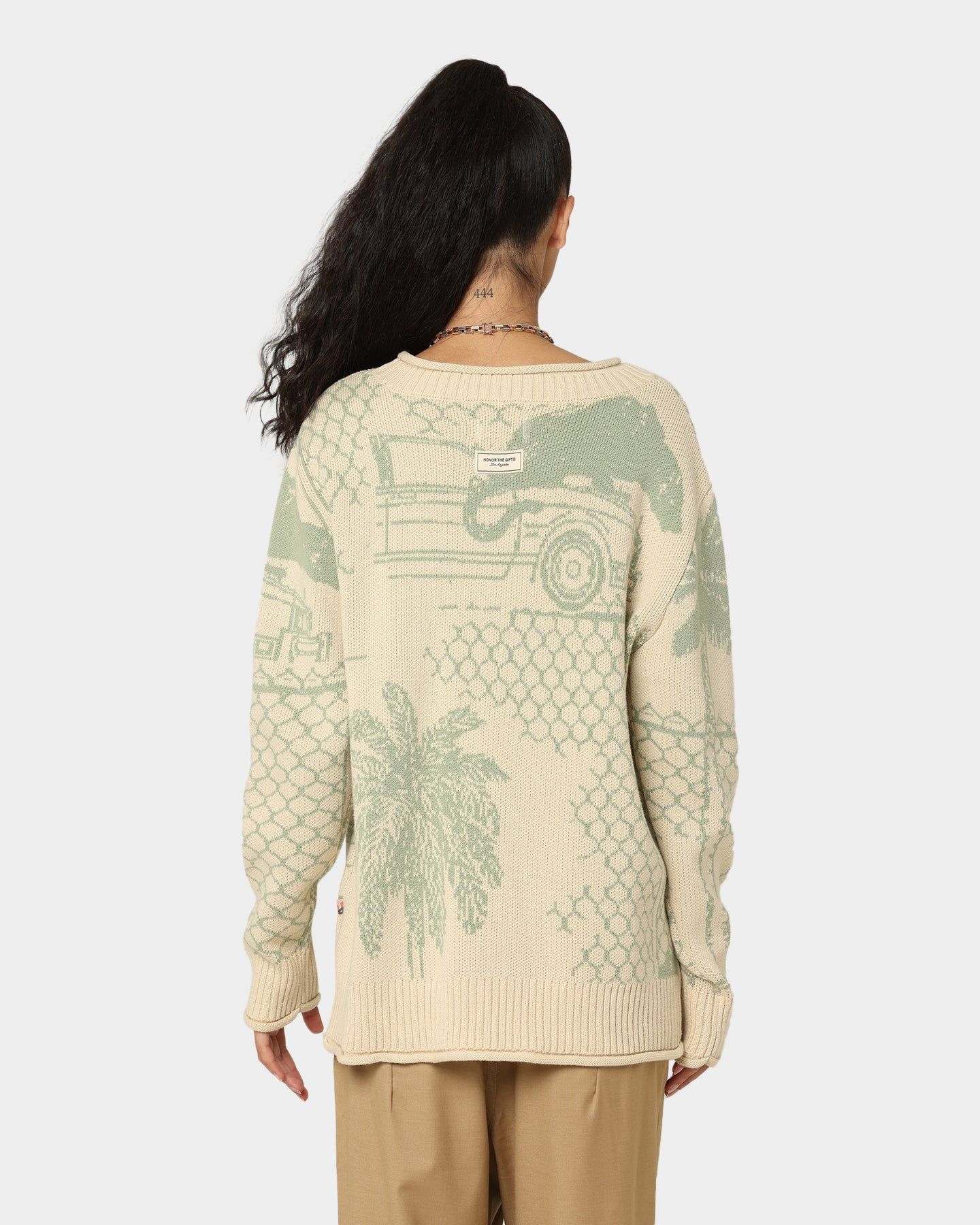 Honor The Gift Jungle Sweater Cream sold by Culture Kings product image thumbnail 4