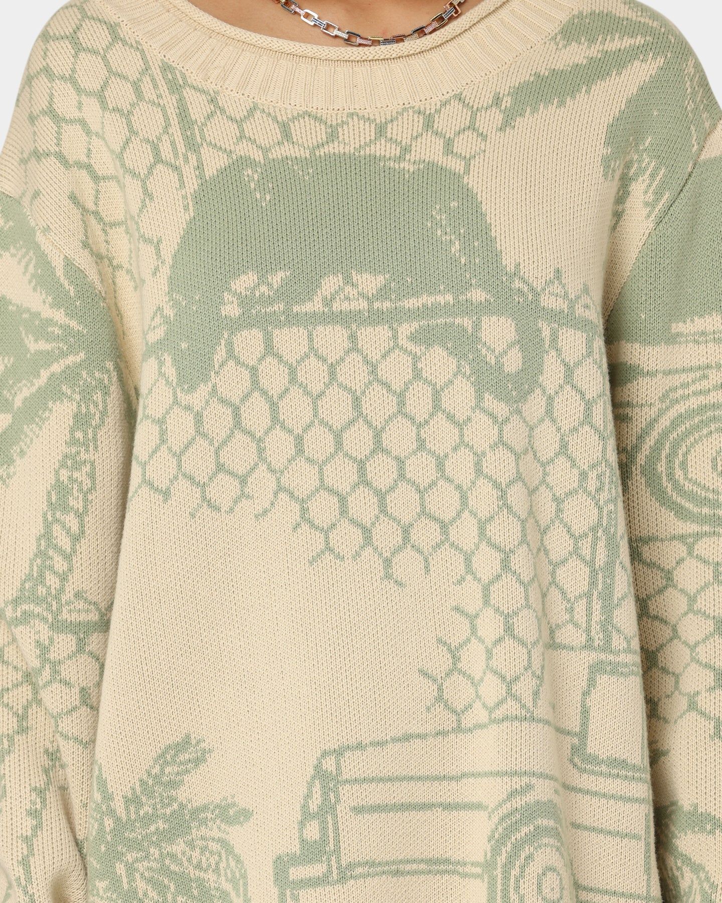 Honor The Gift Jungle Sweater Cream sold by Culture Kings product image thumbnail 3