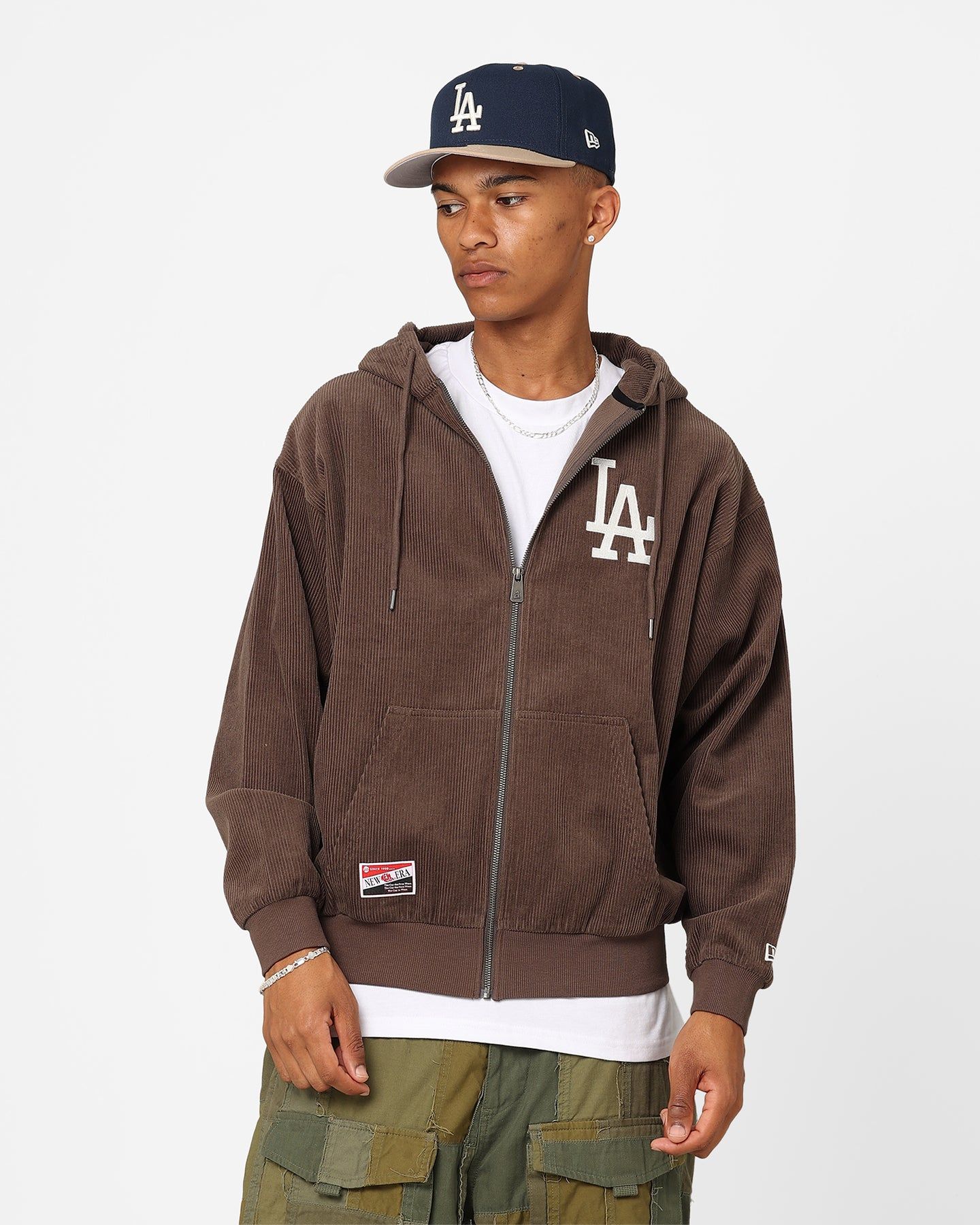 New Era Los Angeles Oversized Zip Hoodie Moss sold by Culture Kings