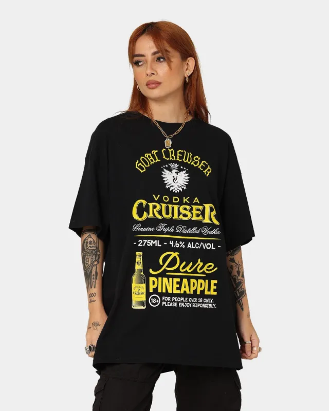 Goat Crew Goat Crew X Vodka Cruiser Pure Pineapple Cruiser T-Shirt Black sold by Culture Kings