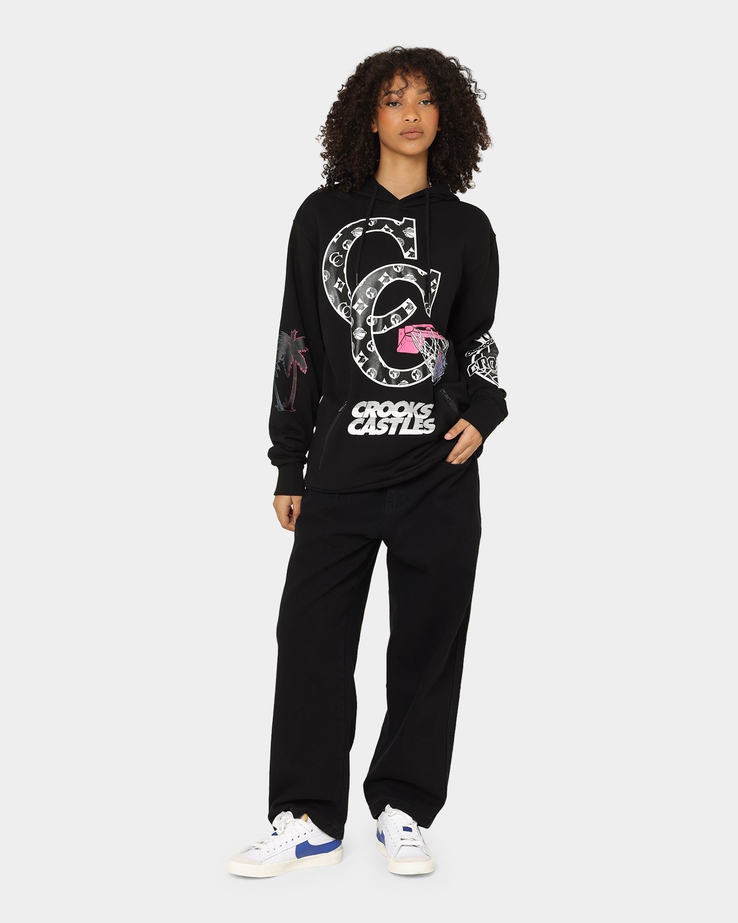 Crooks & Castles Miami Sportek Hoodie Black sold by Culture Kings product image thumbnail 3